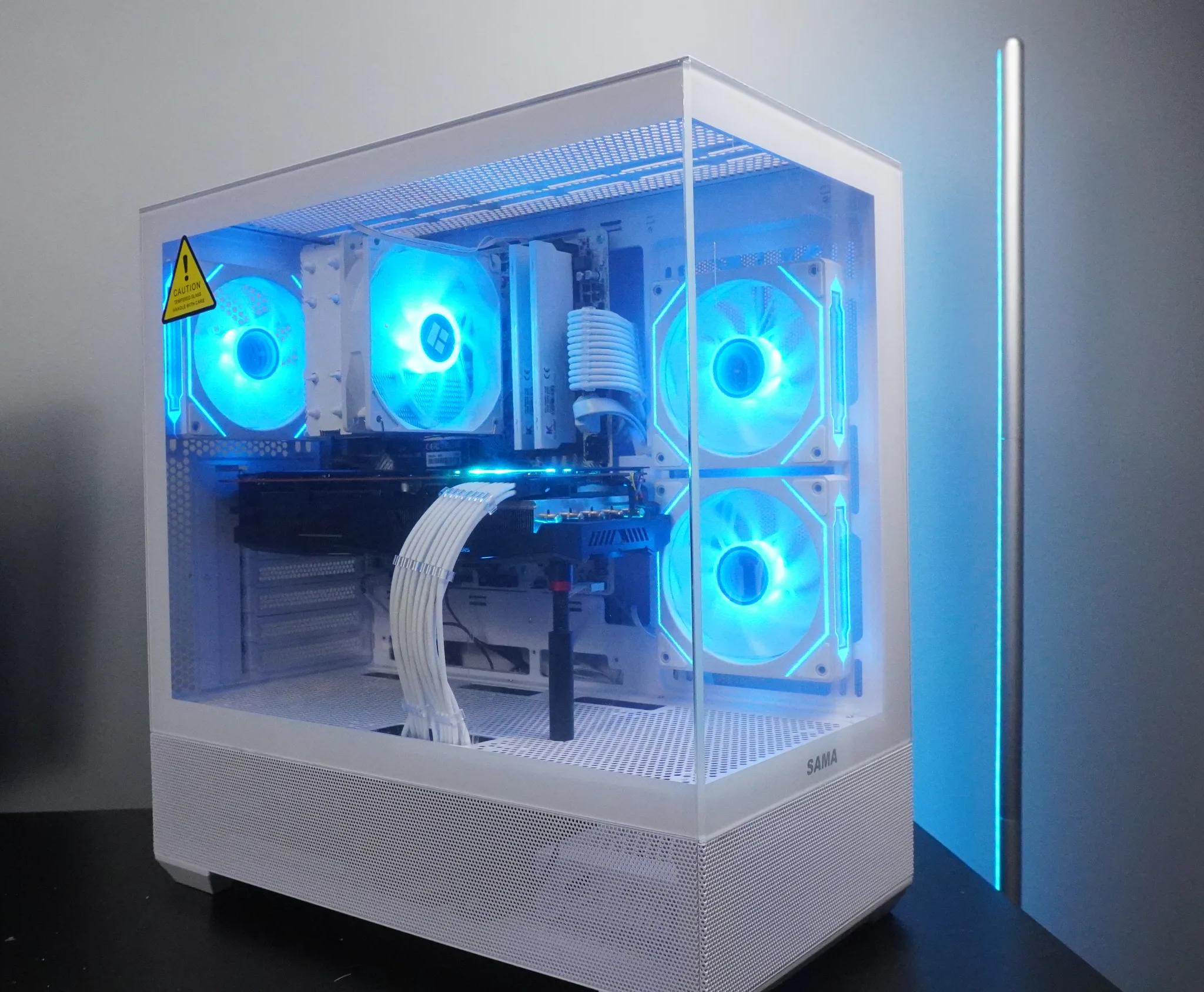 🤍AESTHETIC🤍 1440p/1080p PRICE to PERFORMANCE 💪🧡RX 5700XT 🧡Ryzen 5 5600 | 1TB NVME | 32GB | WIFI