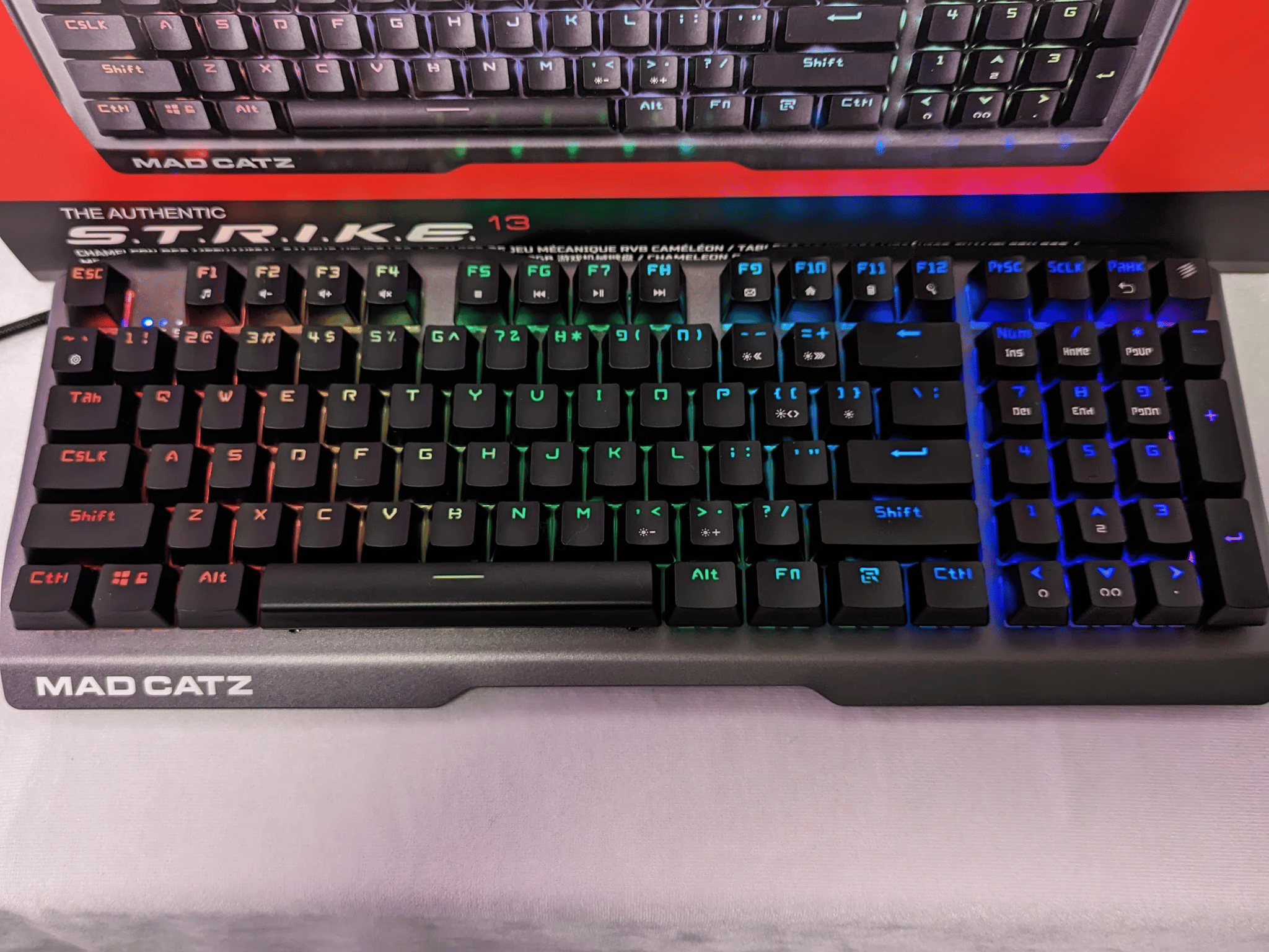 Mad Catz S.T.R.I.K.E. 13 Compact Mechanical Wired RGB Gaming Keyboard