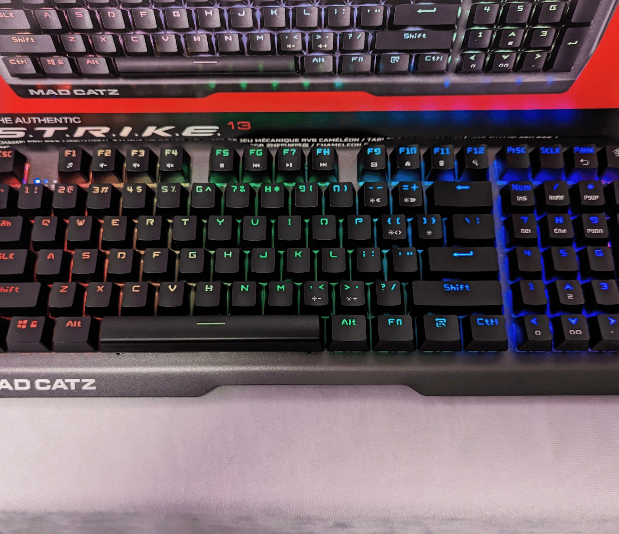 Mad Catz S.T.R.I.K.E. 13 Compact Mechanical Wired RGB Gaming Keyboard
