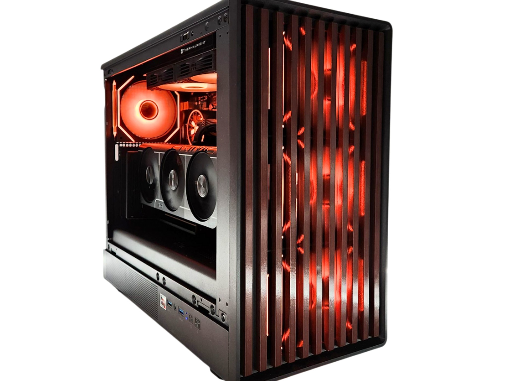 🚨BLACK FRIDAY🚨: RTX 5060 TI | Ryzen 5800XT | 32GB RAM | 1TB SSD | 6 Fans | RGB Wood Gaming PC