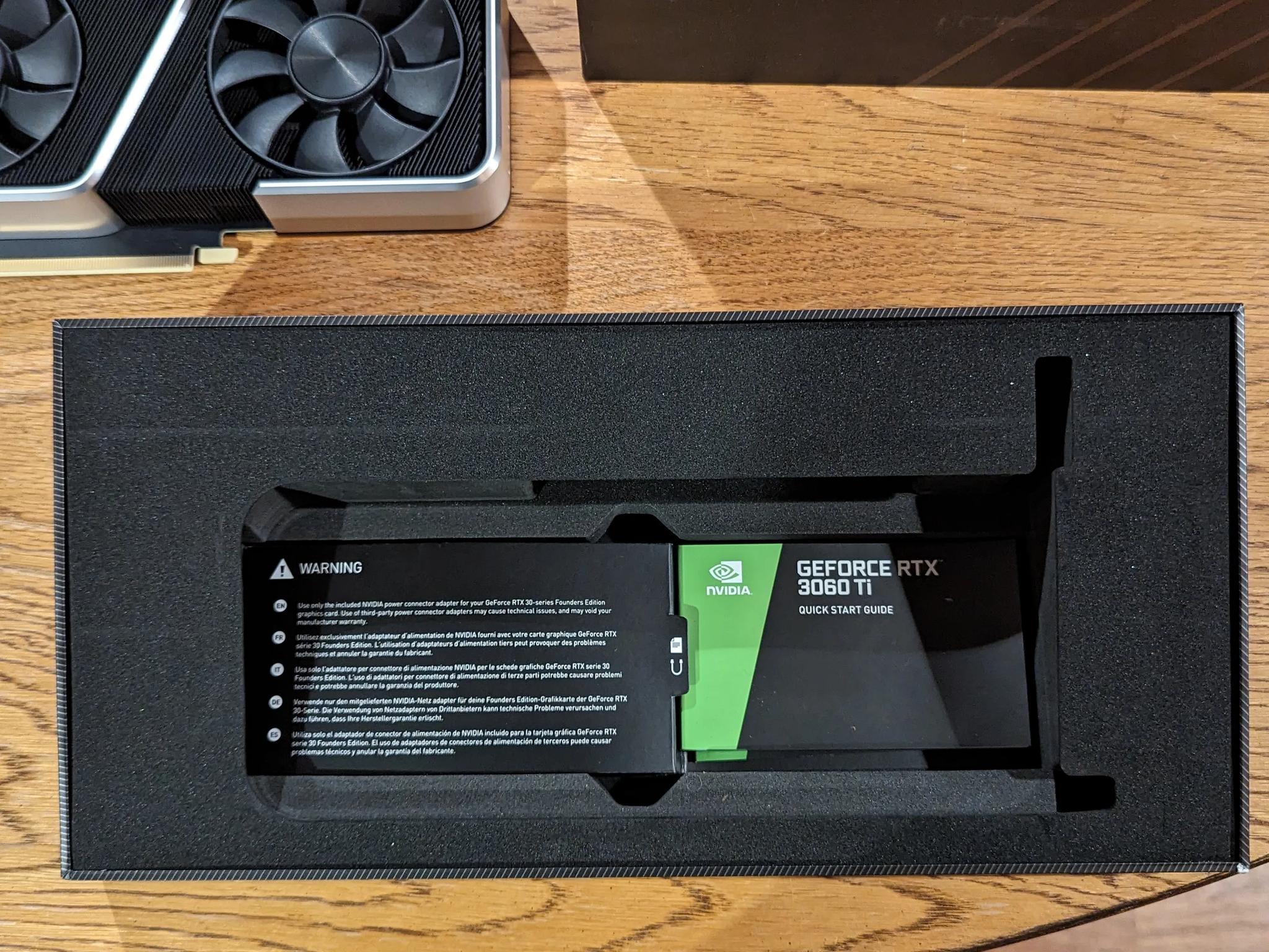 NVIDIA GeForce RTX 3060 Ti Founders Edition 8GB GDDR6 Graphics/Video Card