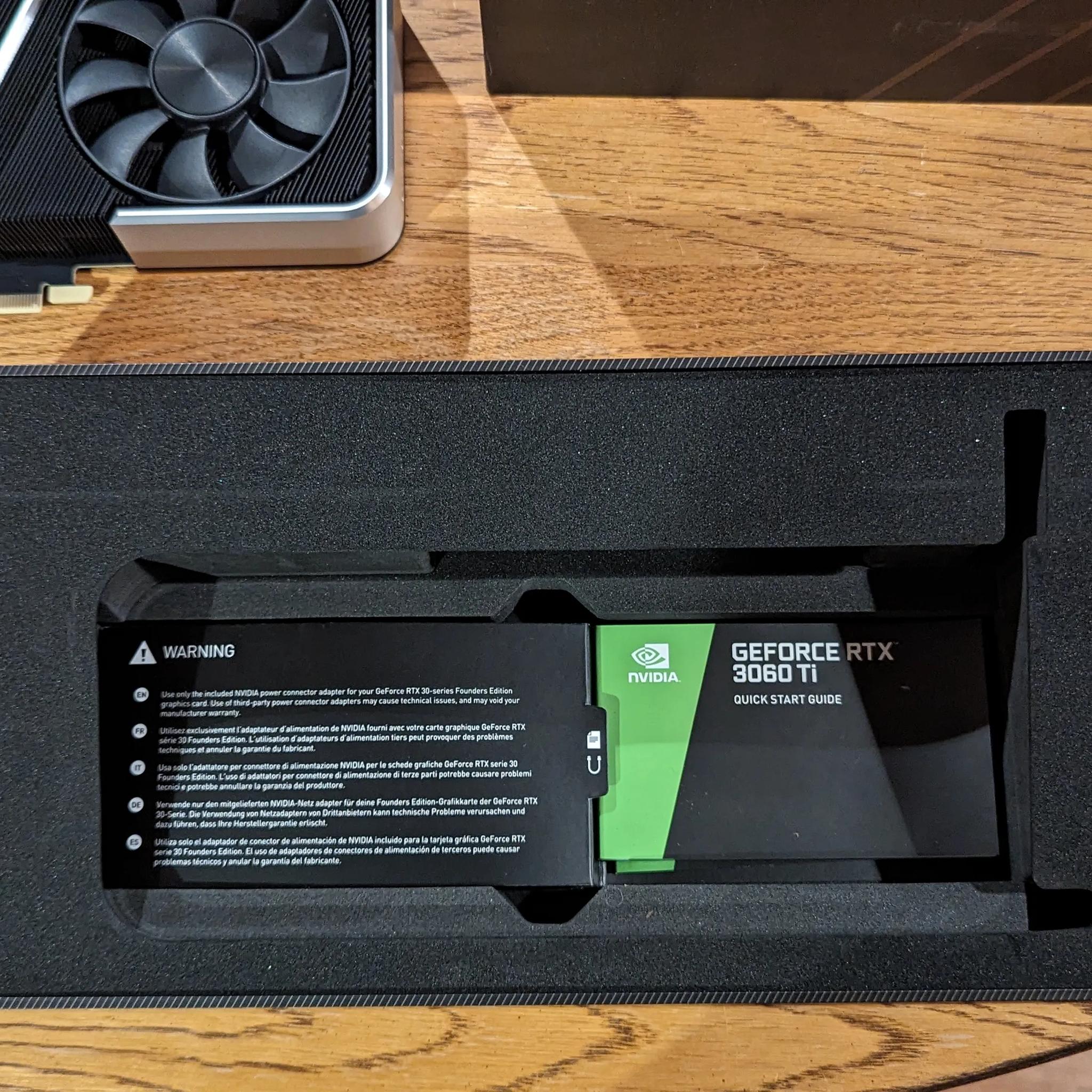 NVIDIA GeForce RTX 3060 Ti Founders Edition 8GB GDDR6 Graphics/Video Card