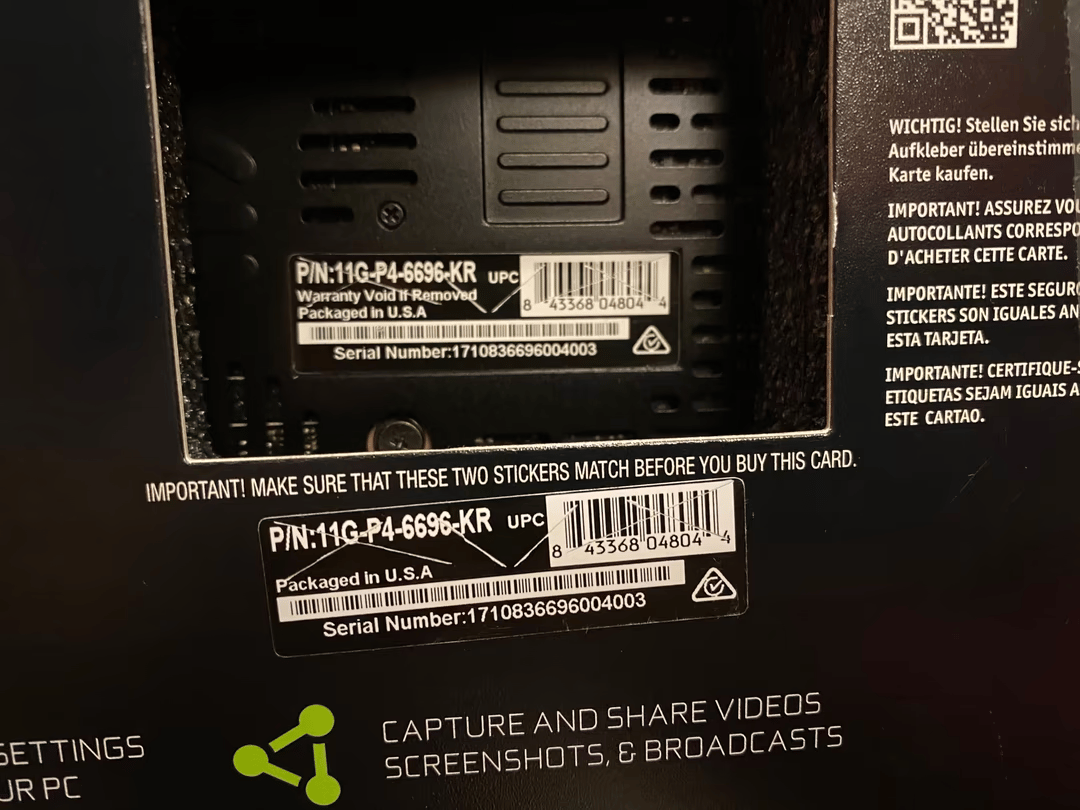 EVGA 1080 Ti FTW3 11GB GDDR5X 