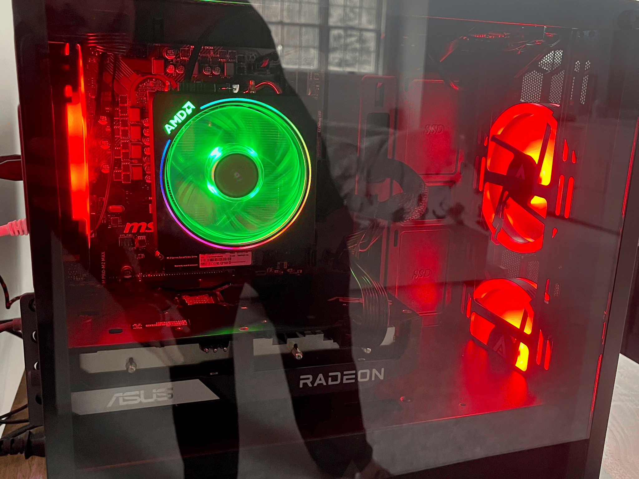 ON SALE- Budget Gamer Build Ryzen 3600x Micro Atx Gaming PC ,6600xt AMD 