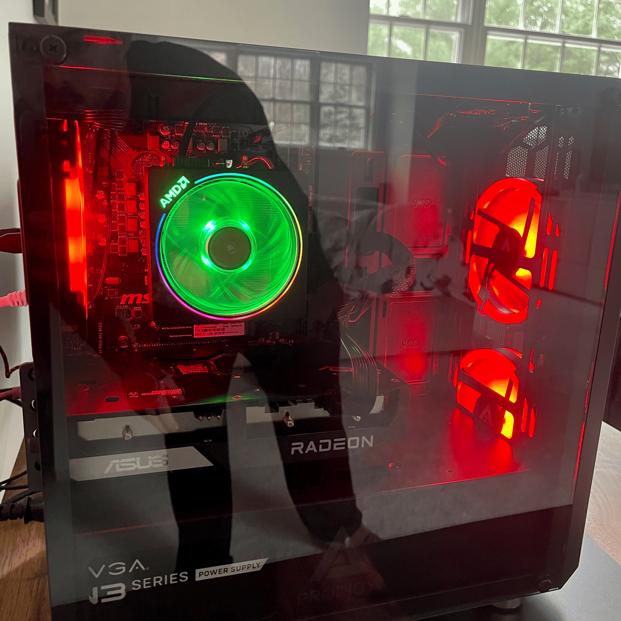 ON SALE- Budget Gamer Build Ryzen 3600x Micro Atx Gaming PC ,6600xt AMD 