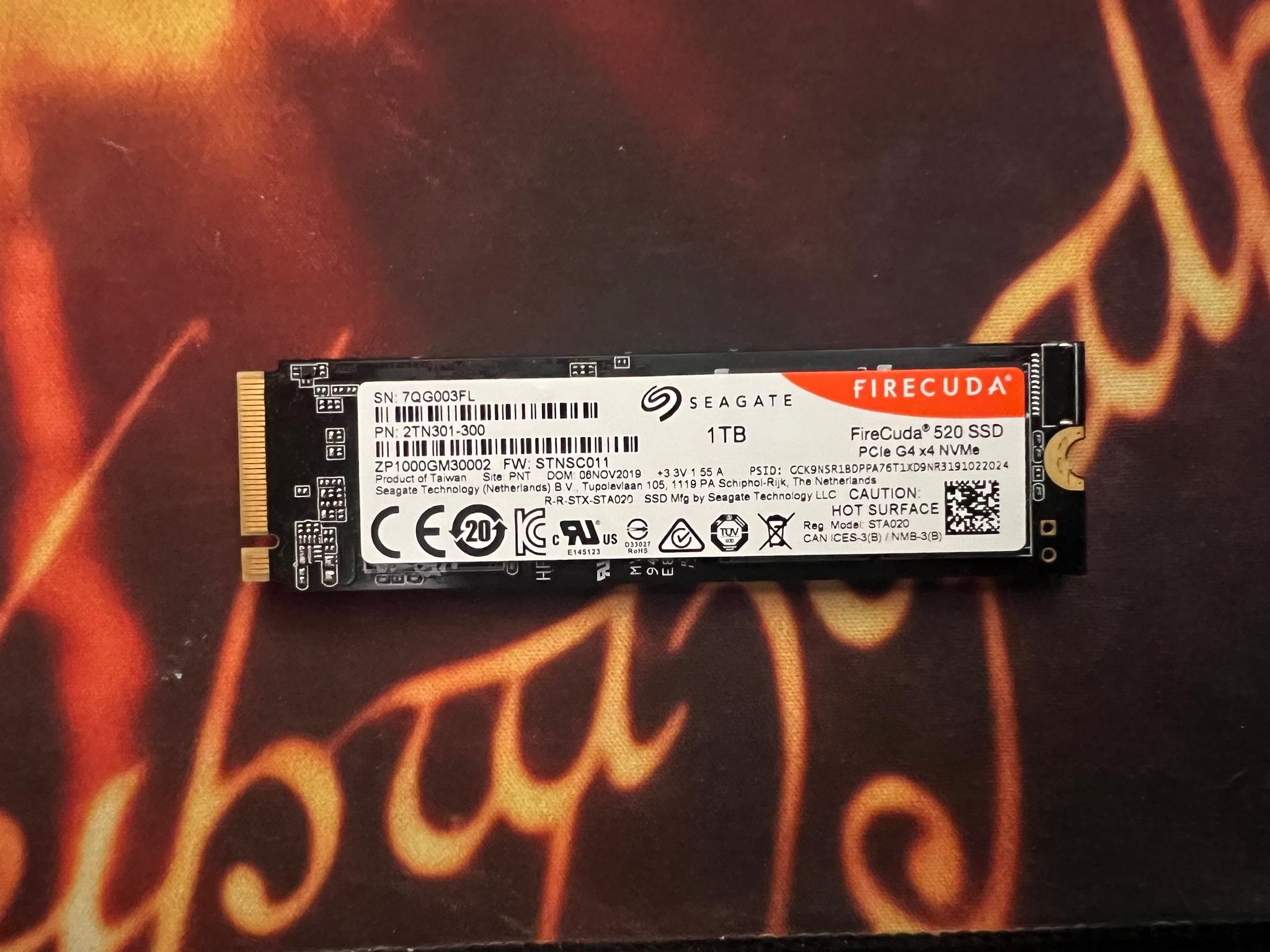 Seagate Firecuda 520 1 TB SSD