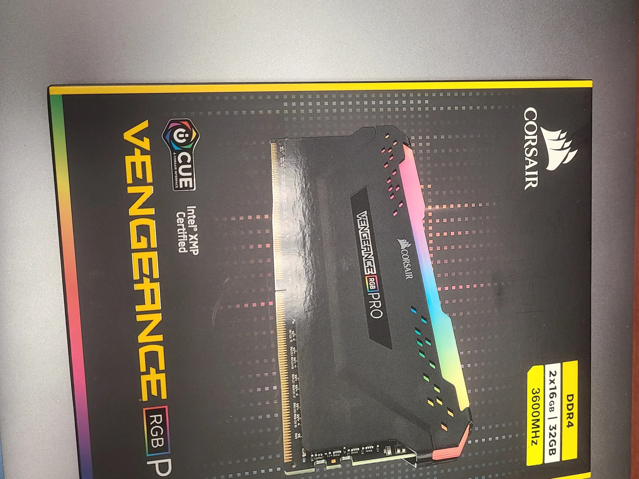 CORSAIR Vengeance RGB Pro 32GB (2 x 16GB) 288-Pin PC RAM DDR4 3600 (PC4 28800) Desktop Memory Model