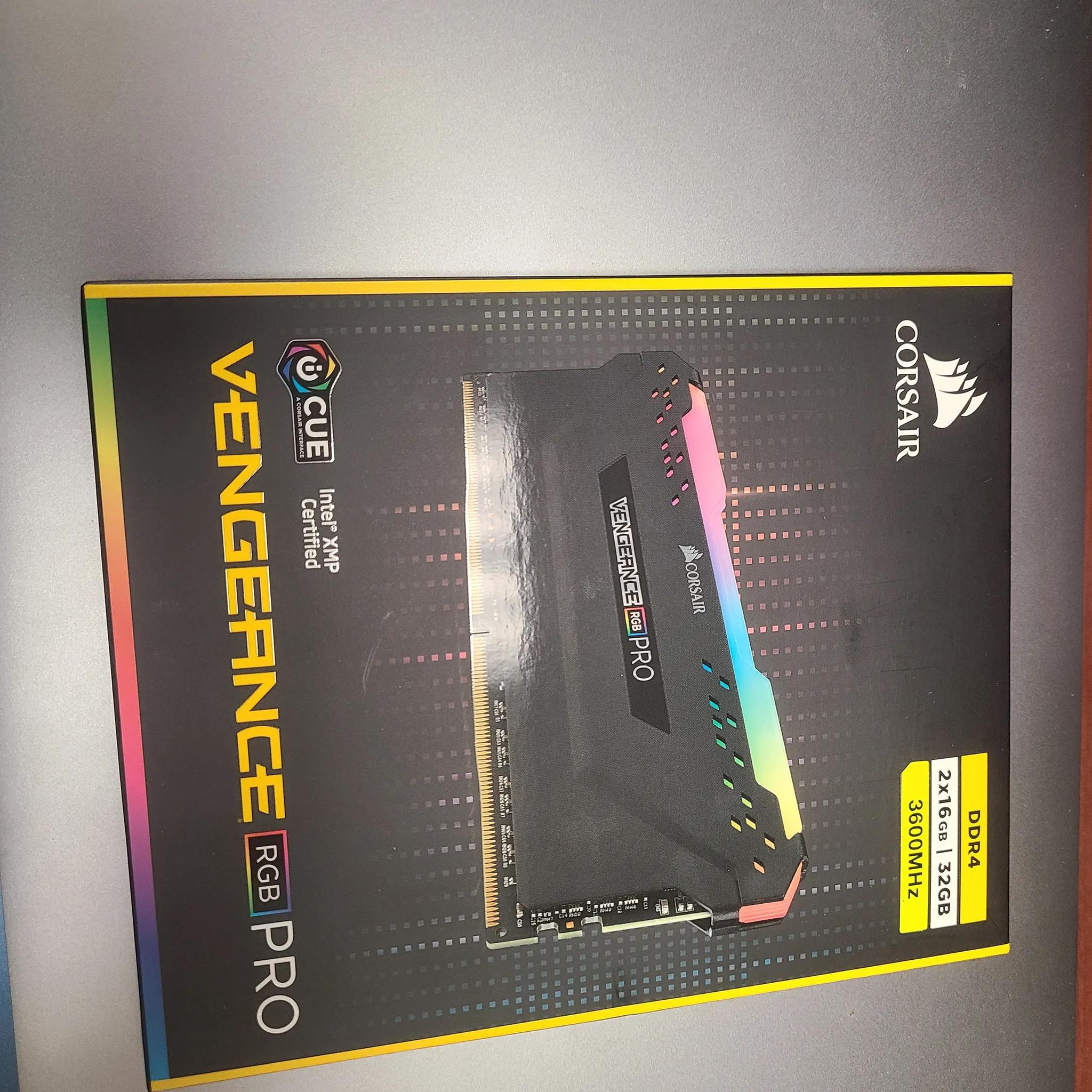 CORSAIR Vengeance RGB Pro 32GB (2 x 16GB) 288-Pin PC RAM DDR4 3600 (PC4 28800) Desktop Memory Model