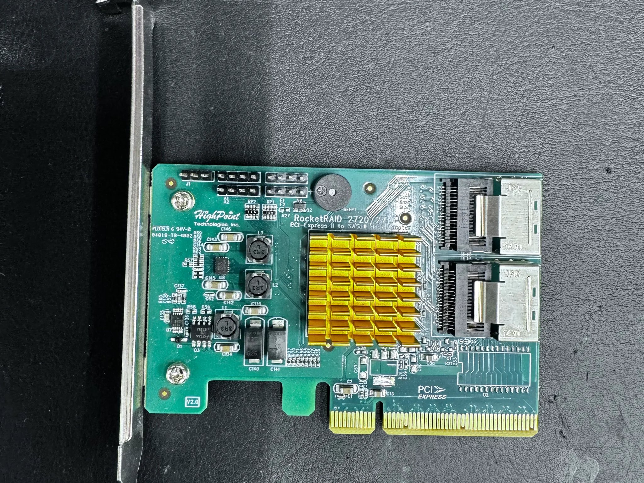 HighPoint RocketRAID 2720SGL 8-Port SAS 6Gb/s PCIe 2.0 x8 RAID HBA