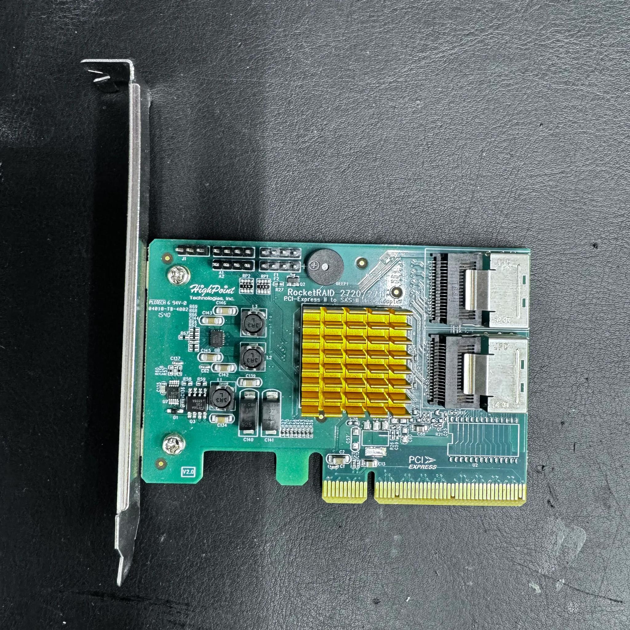 HighPoint RocketRAID 2720SGL 8-Port SAS 6Gb/s PCIe 2.0 x8 RAID HBA