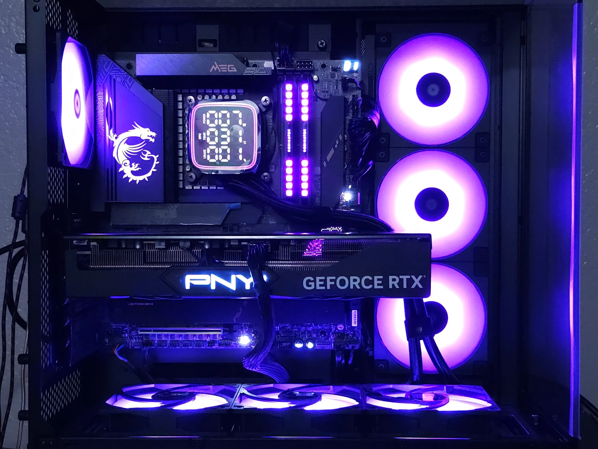 Intel i9 14900kf | PNY RTX 4080 | Msi Z790 Meg Ace | 2tb Nvme Ssd | 32gb ddr5 7200mhz | Psu 1000w