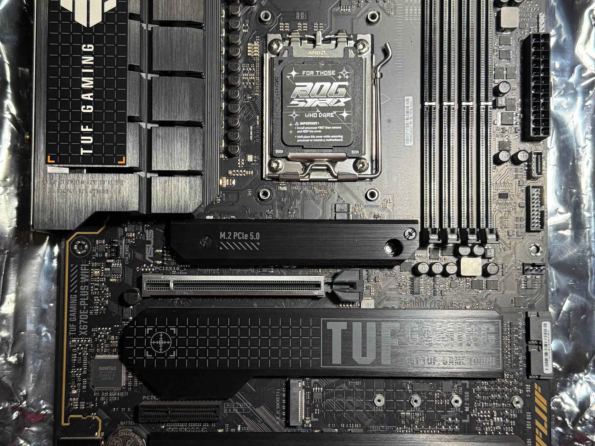 ASUS TUF Gaming X670E-PLUS WiFi AM5 ATX Motherboard – Tested, Working