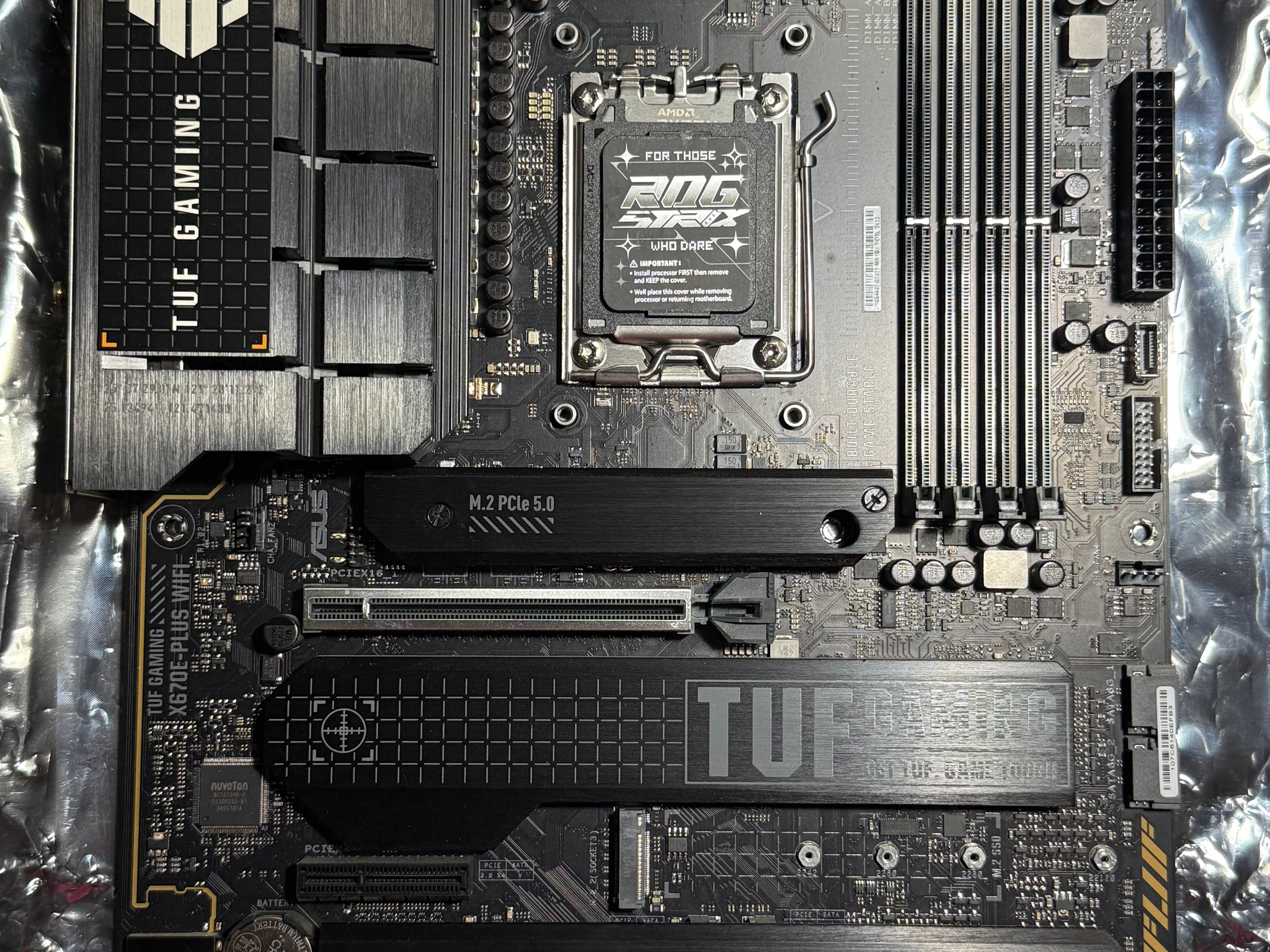 ASUS TUF Gaming X670E-PLUS WiFi AM5 ATX Motherboard – Tested, Working