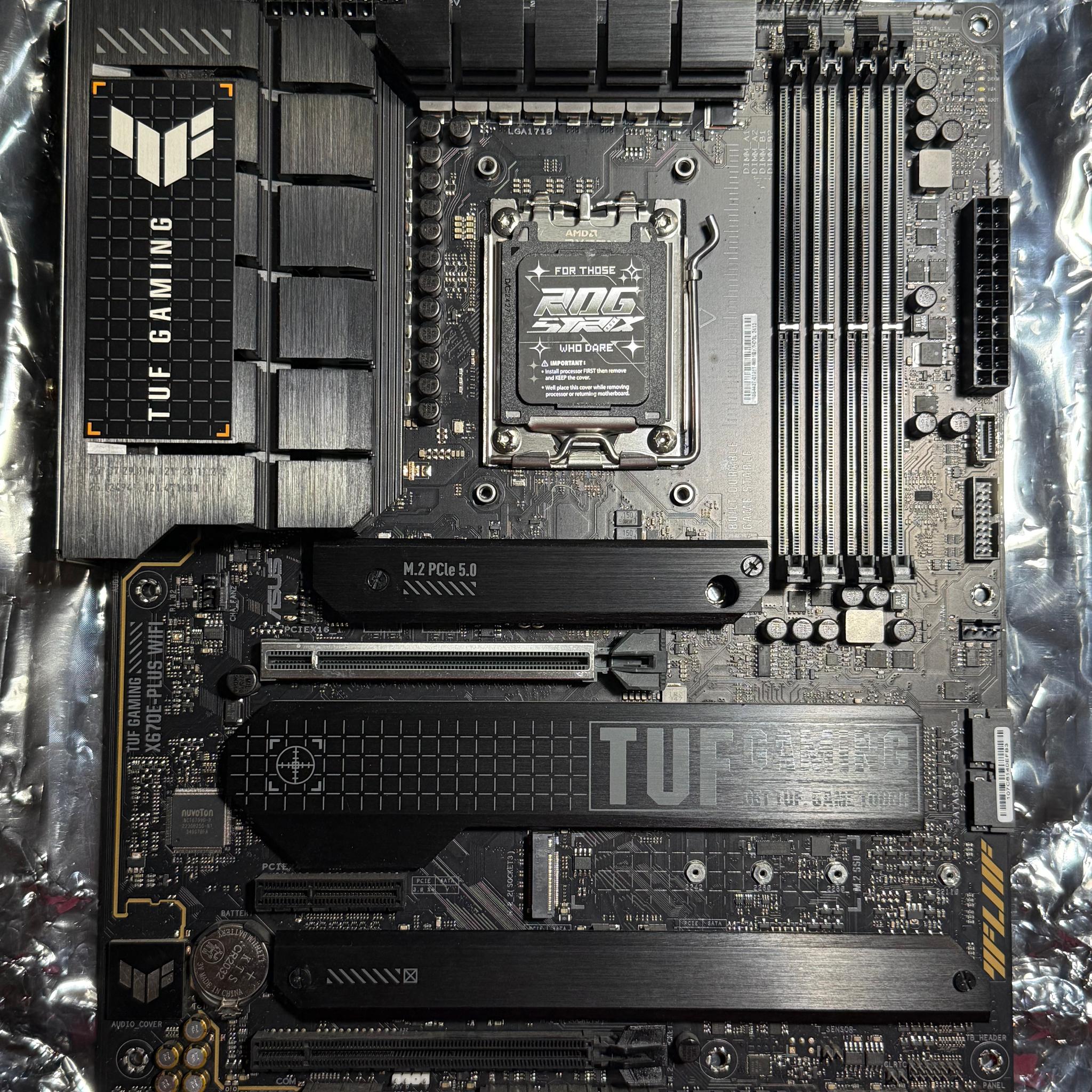 ASUS TUF Gaming X670E-PLUS WiFi AM5 ATX Motherboard – Tested, Working