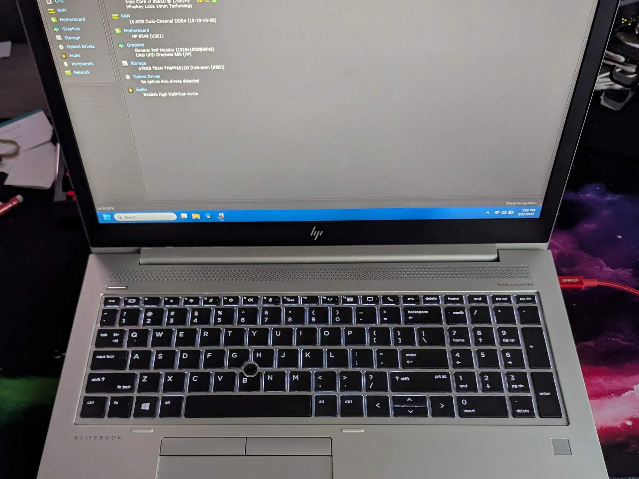 HP Elitebook 850 G6 15.6 inch Laptop With Docking Station