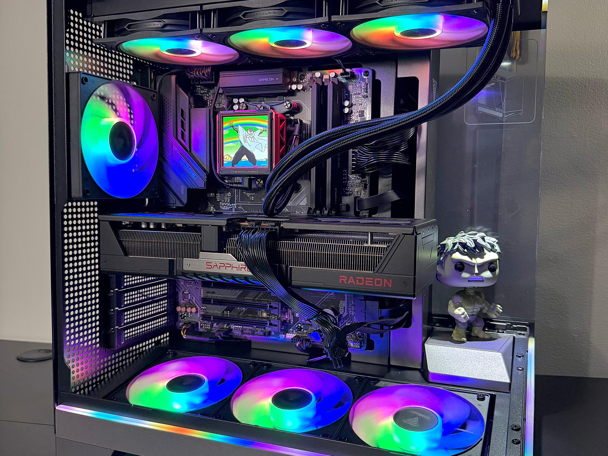 Insane 7800X3D | 9070XT | 48GB DDR5 | 2TB M.2 | LCD Screen AIO Cooler Gaming PC