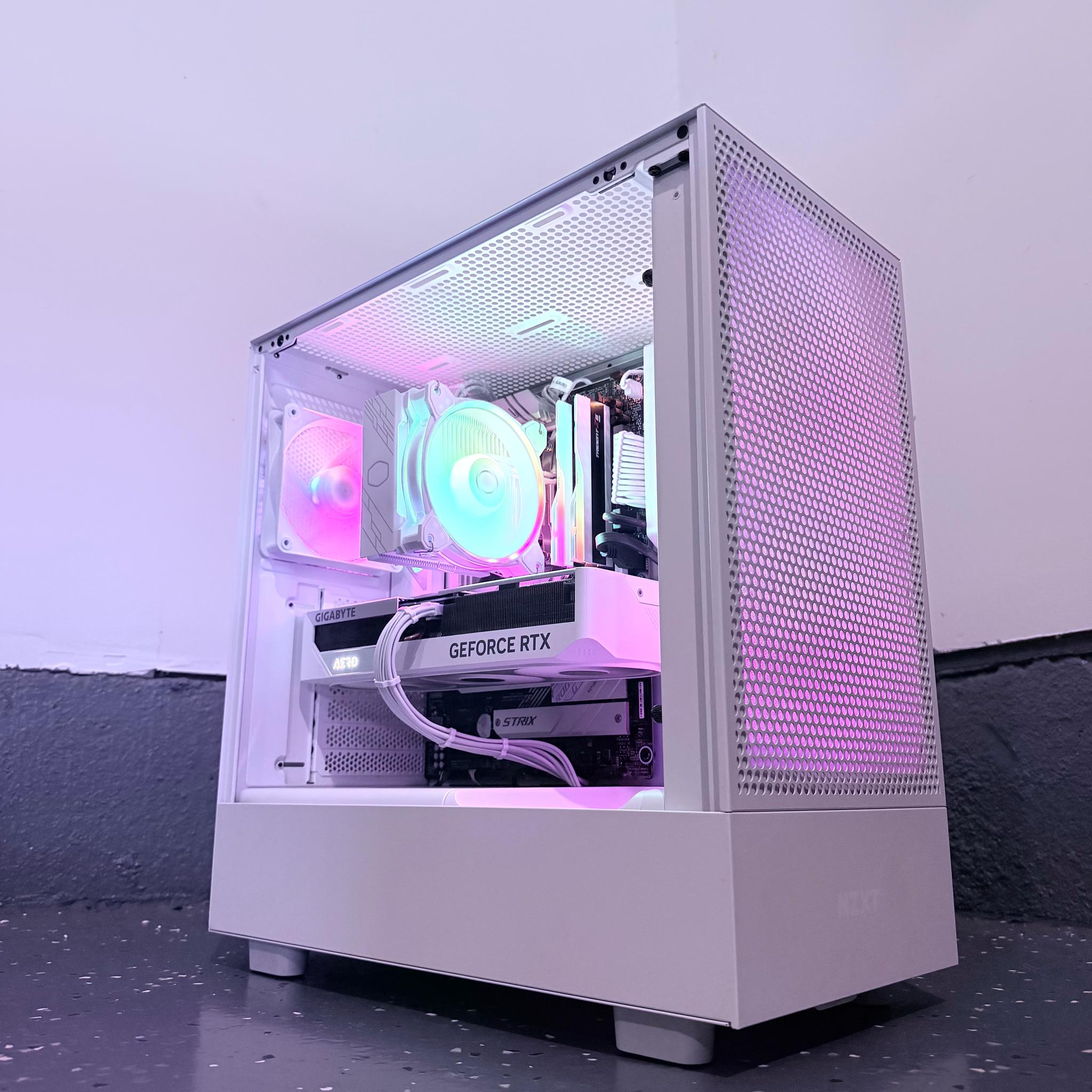🌈"Starlight Pearl"⚪️| 1440p Gaming | RTX 4070 Super | Ryzen 7 7700 | 32GB DDR5 | 3TB Storage