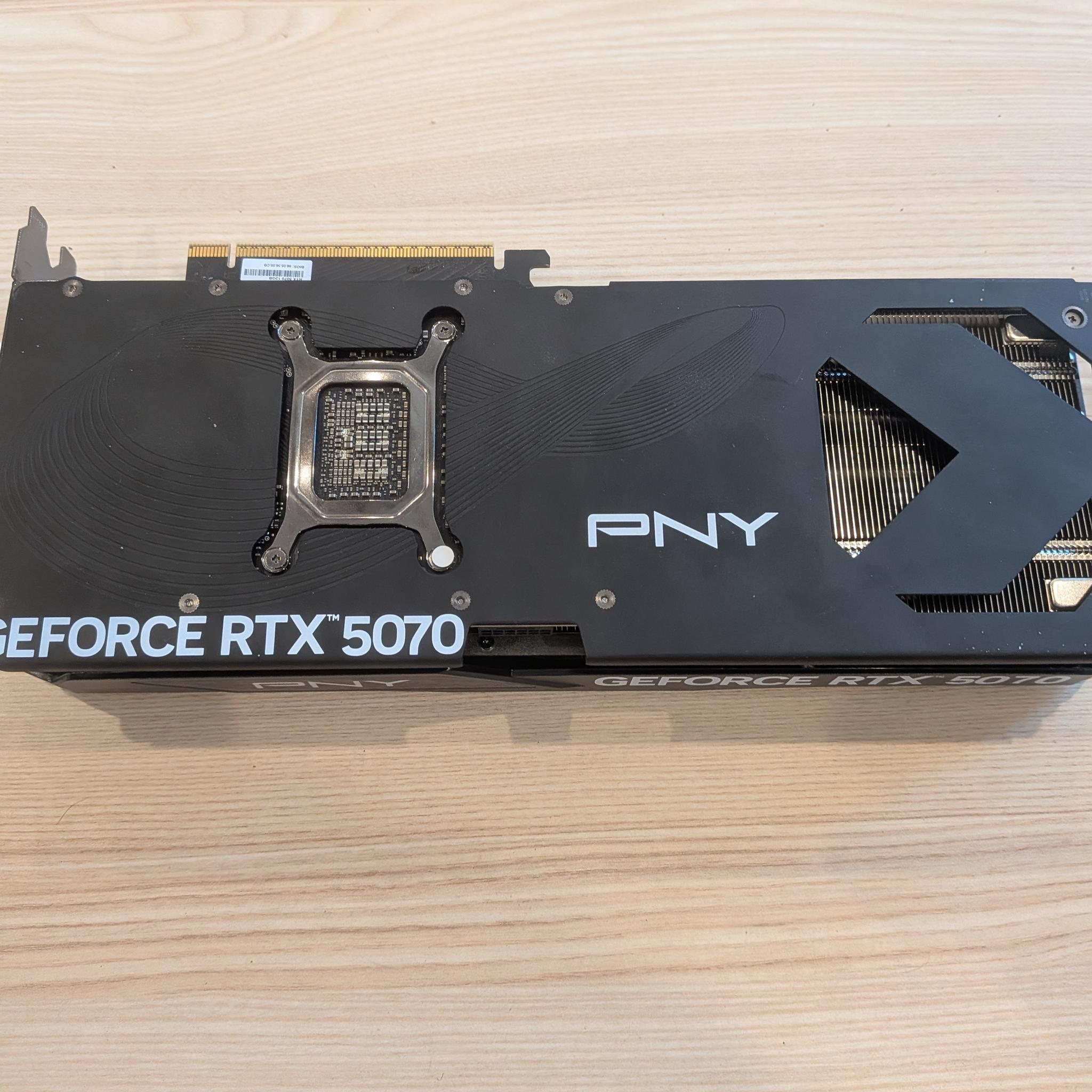 PNY GeForce RTX 5070 Overclocked Triple Fan