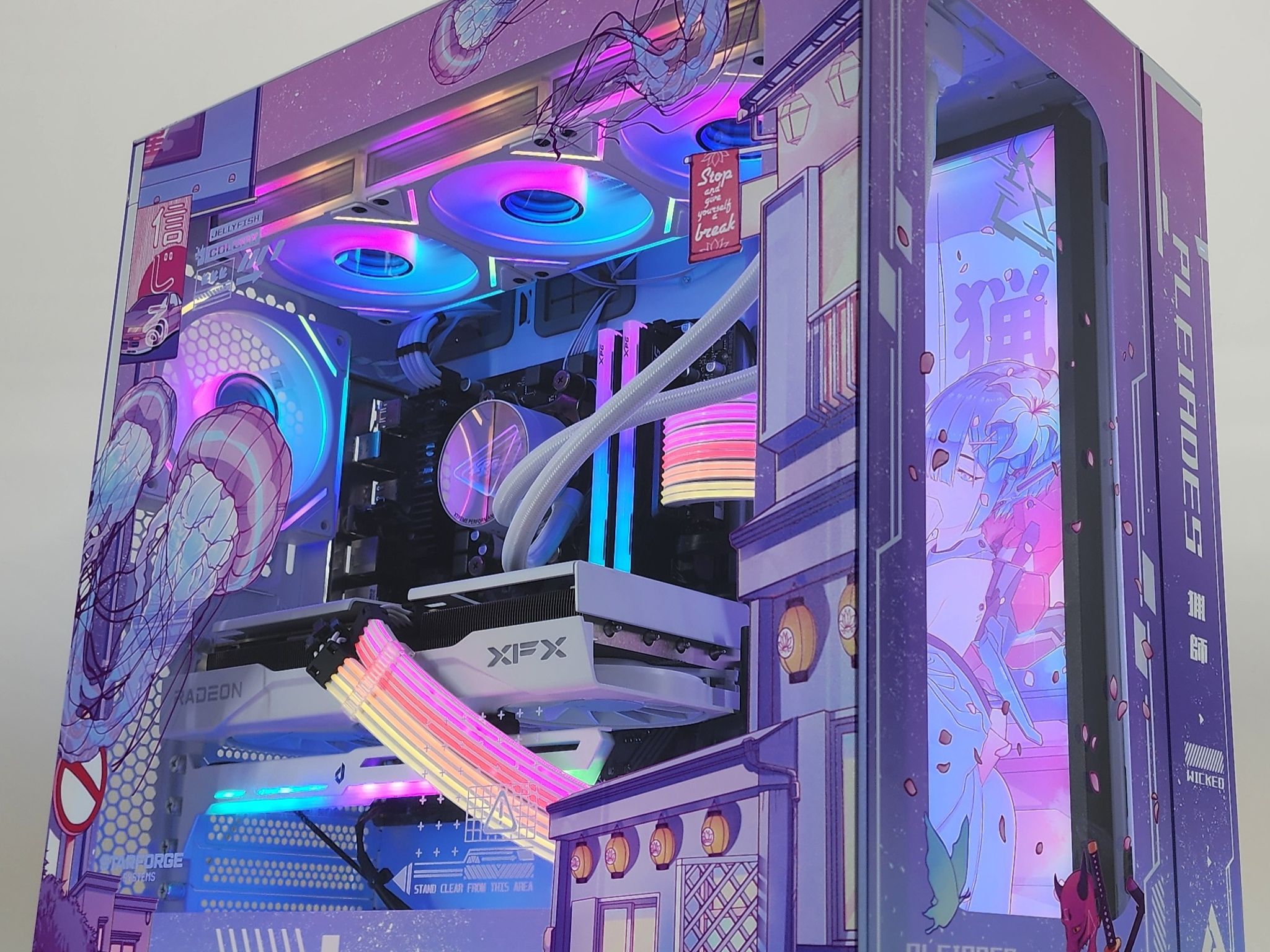 Gaming PC Ryzen 7 9700X 32GB RAM 1TB SSD RX 9060 XT 16GB Windows 11 Computer