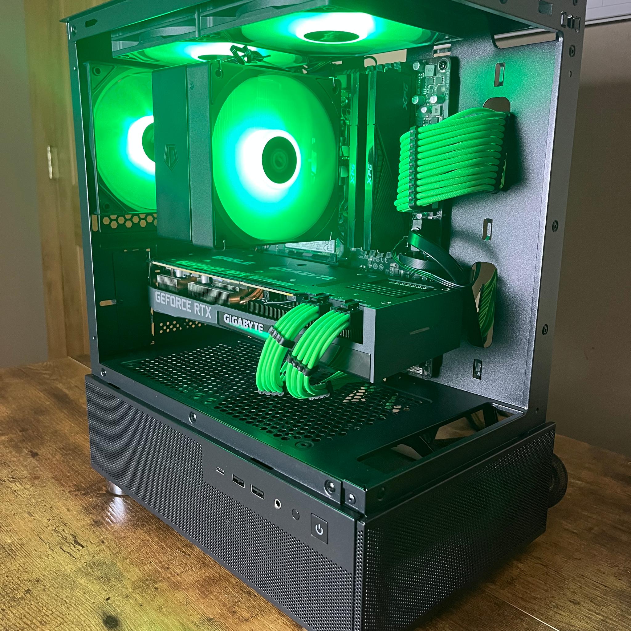 💚🖤Emerald Force Gaming PC🖤💚RTX 3070TI💚🖤Ryzen 5 7600🖤💚16GB DDR5💚🖤1TB NVME SSD🖤💚