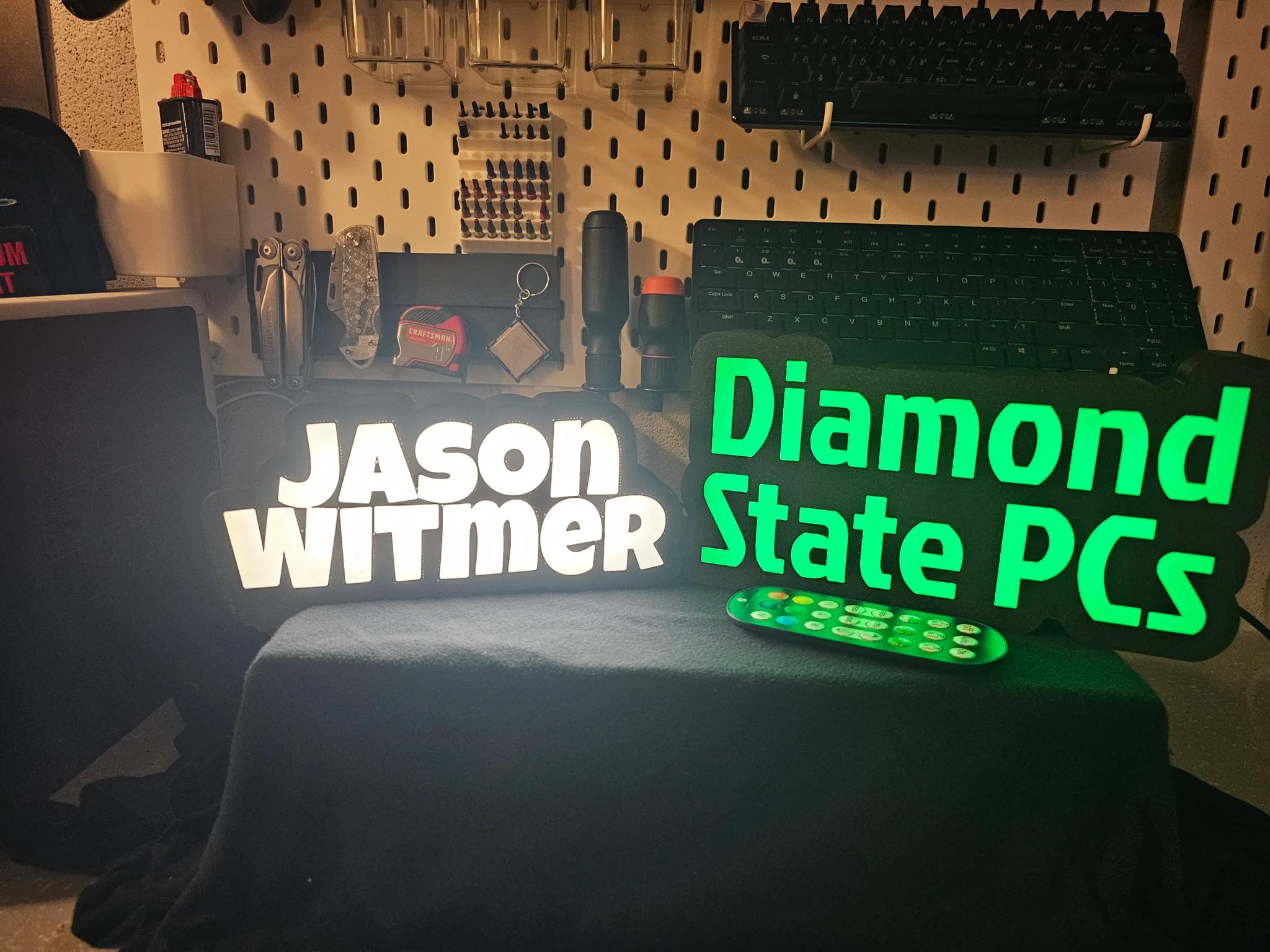Customized LED Text Signs (Gamertags, Business Signs, Etc)