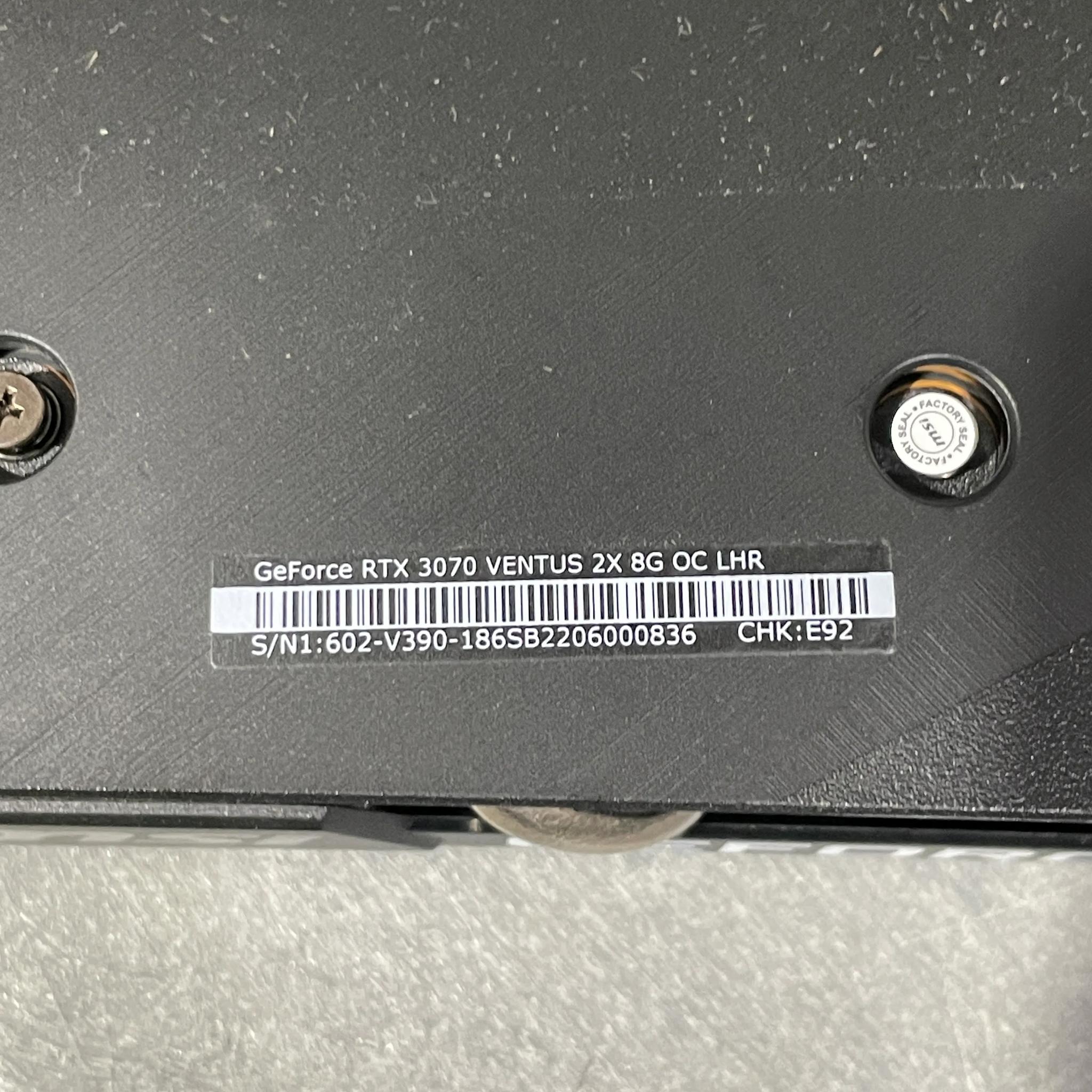MSI RTX 3070 Ventus 2X OC LHR