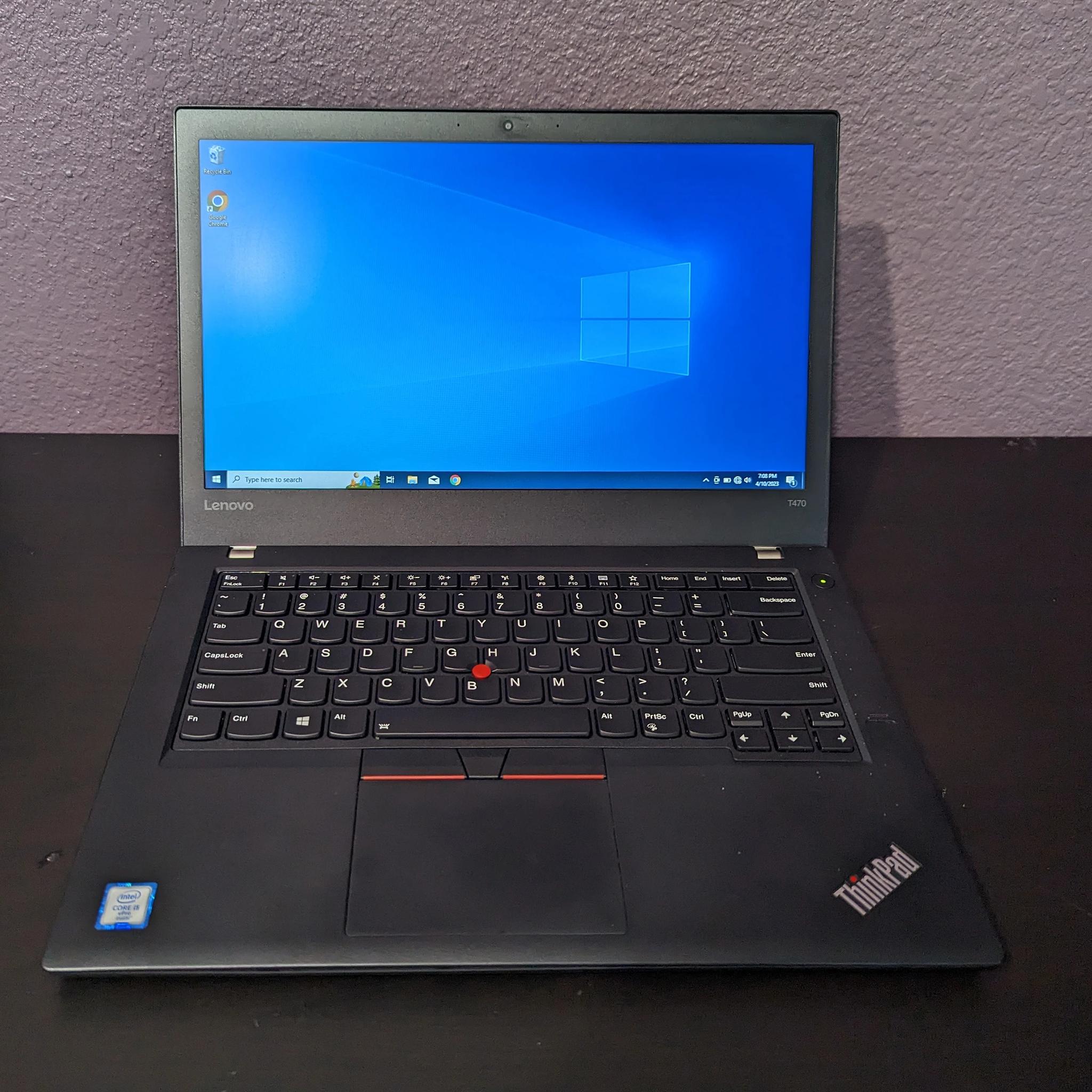 Lenovo Thinkpad T470 14" Laptop | i5, 12GB, 512GB SSD