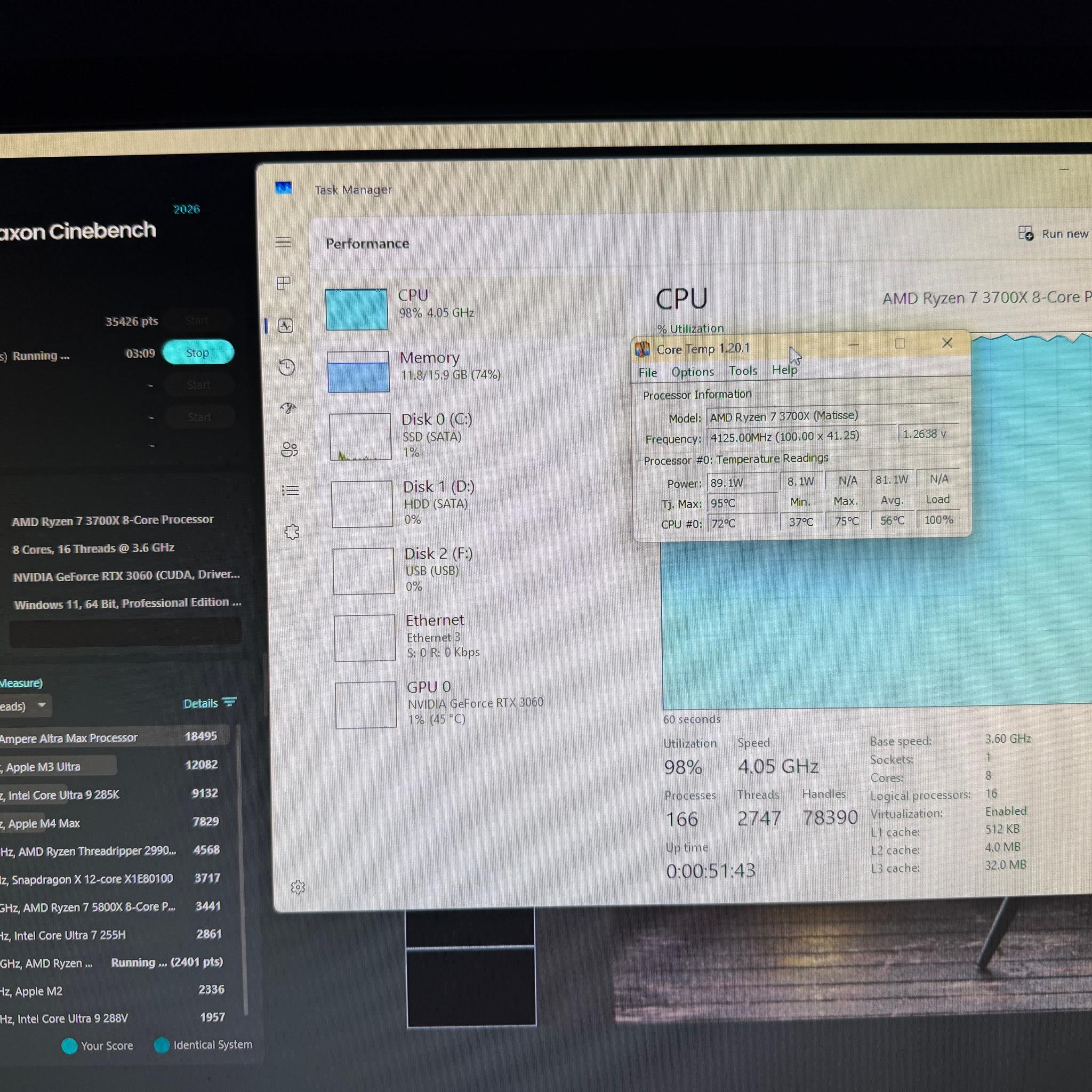Gaming PC | RTX 3060 | Ryzen 7 3800x | 16GB DDR4 | 500GB SSD & 1TB HDD | WINDOWS 11