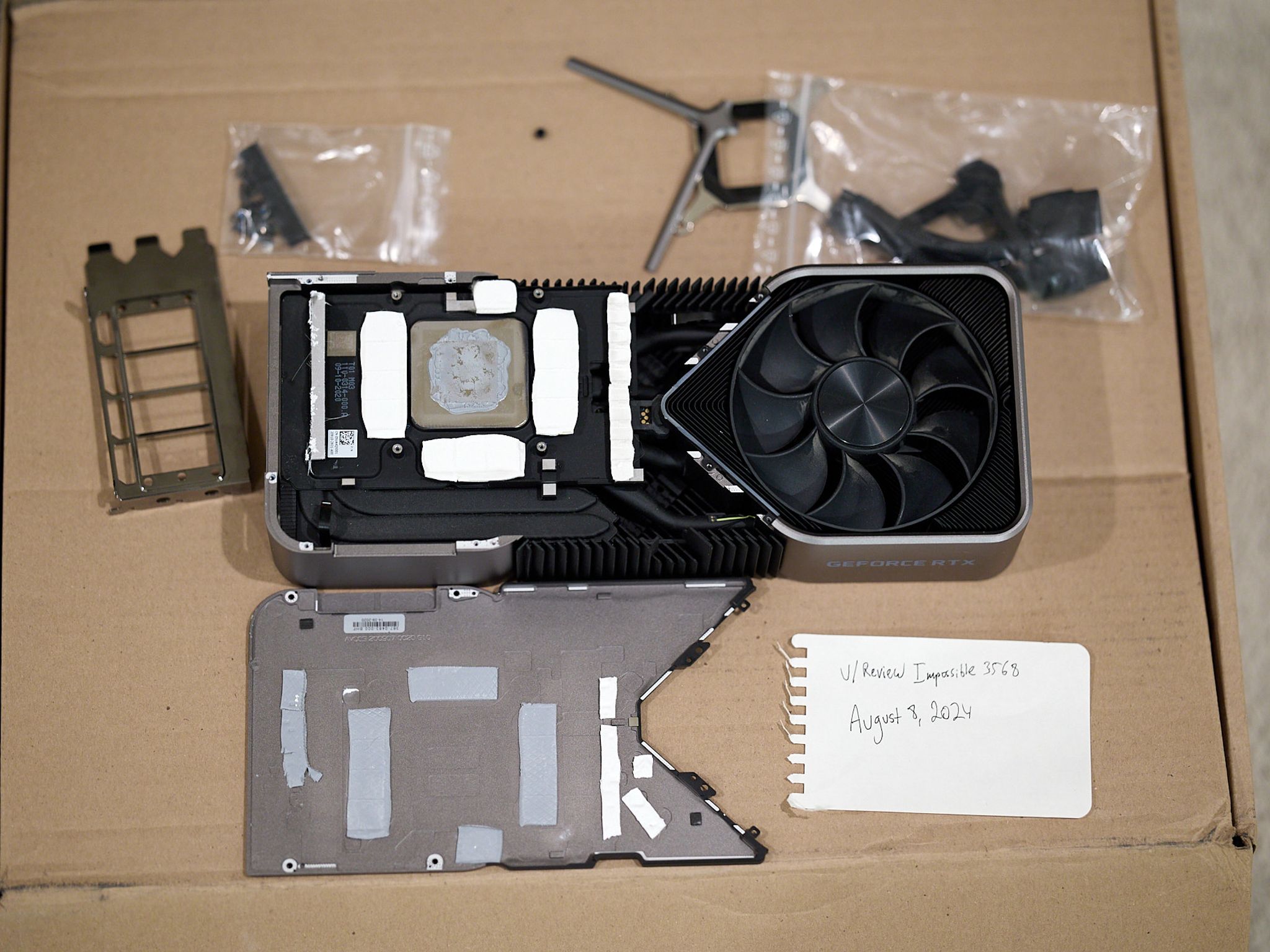 RTX 3090 FE with Stock Cooler and EK Special Edition GPU Block Included