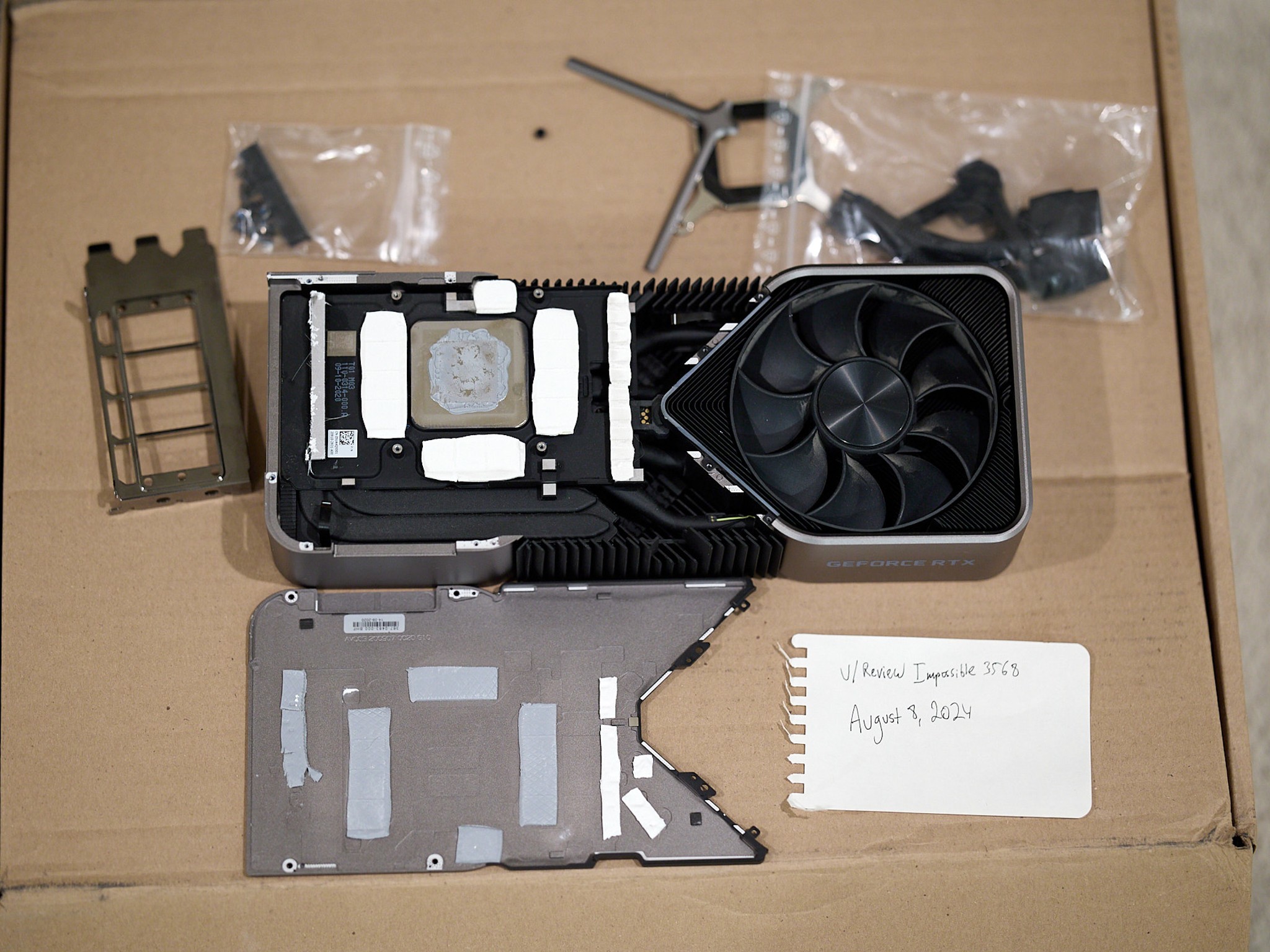 RTX 3090 FE with Stock Cooler and EK Special Edition GPU Block Included