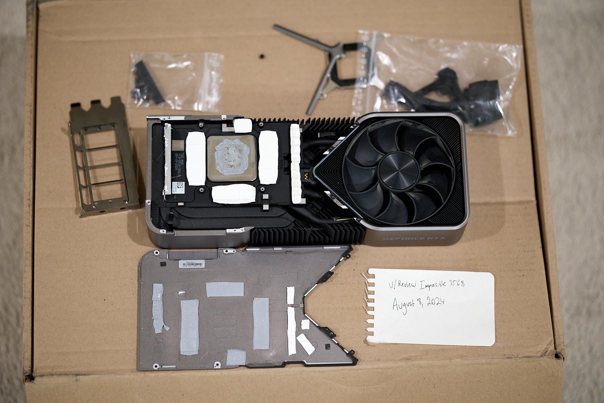 RTX 3090 FE with Stock Cooler and EK Special Edition GPU Block Included