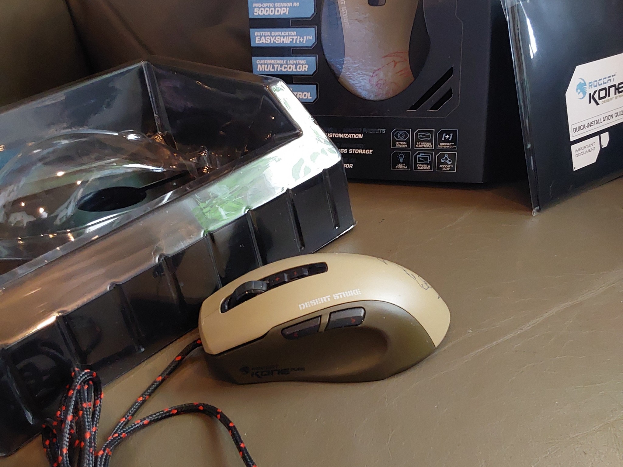 ROCCAT KONE Pure Military Edition Core Performance, USB Wired Optical Gaming Mouse - Desert Strike