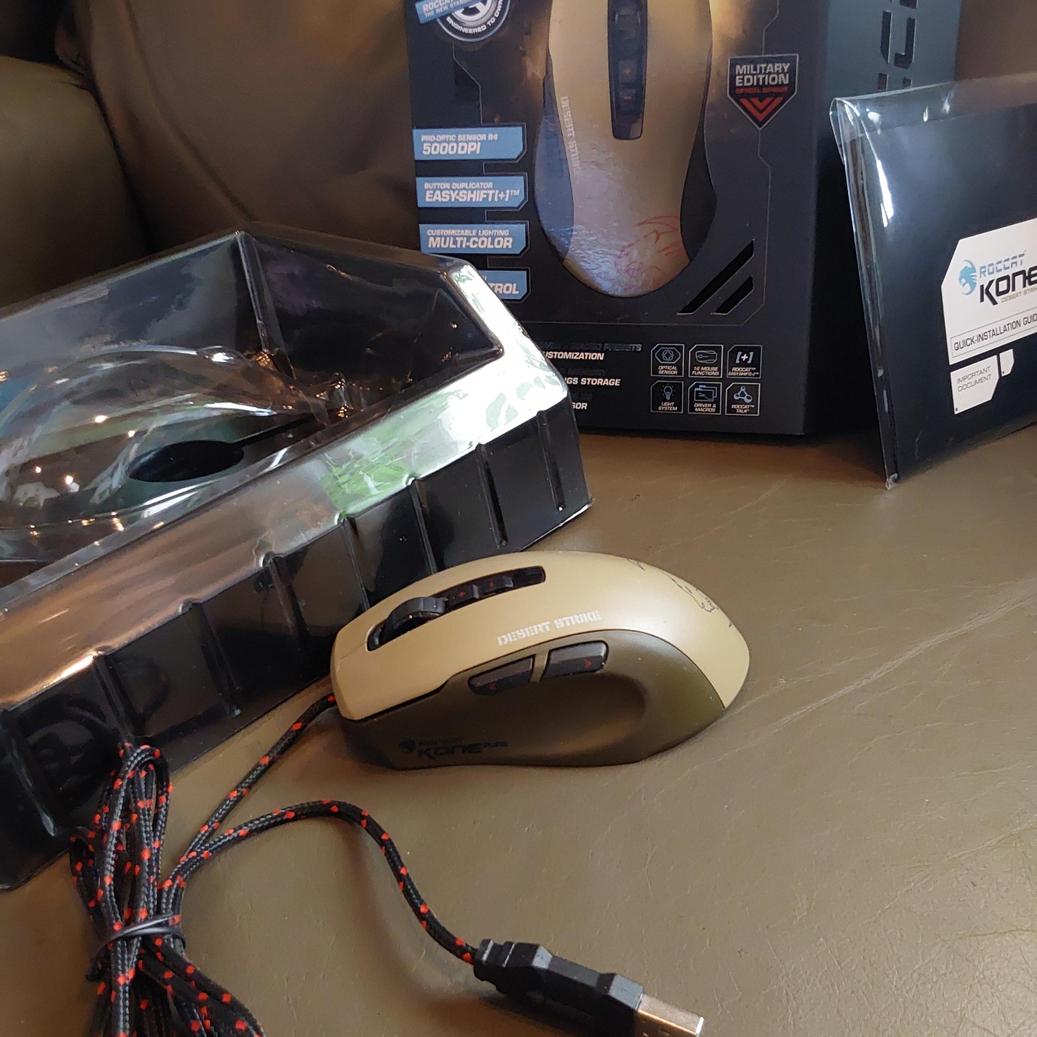 ROCCAT KONE Pure Military Edition Core Performance, USB Wired Optical Gaming Mouse - Desert Strike
