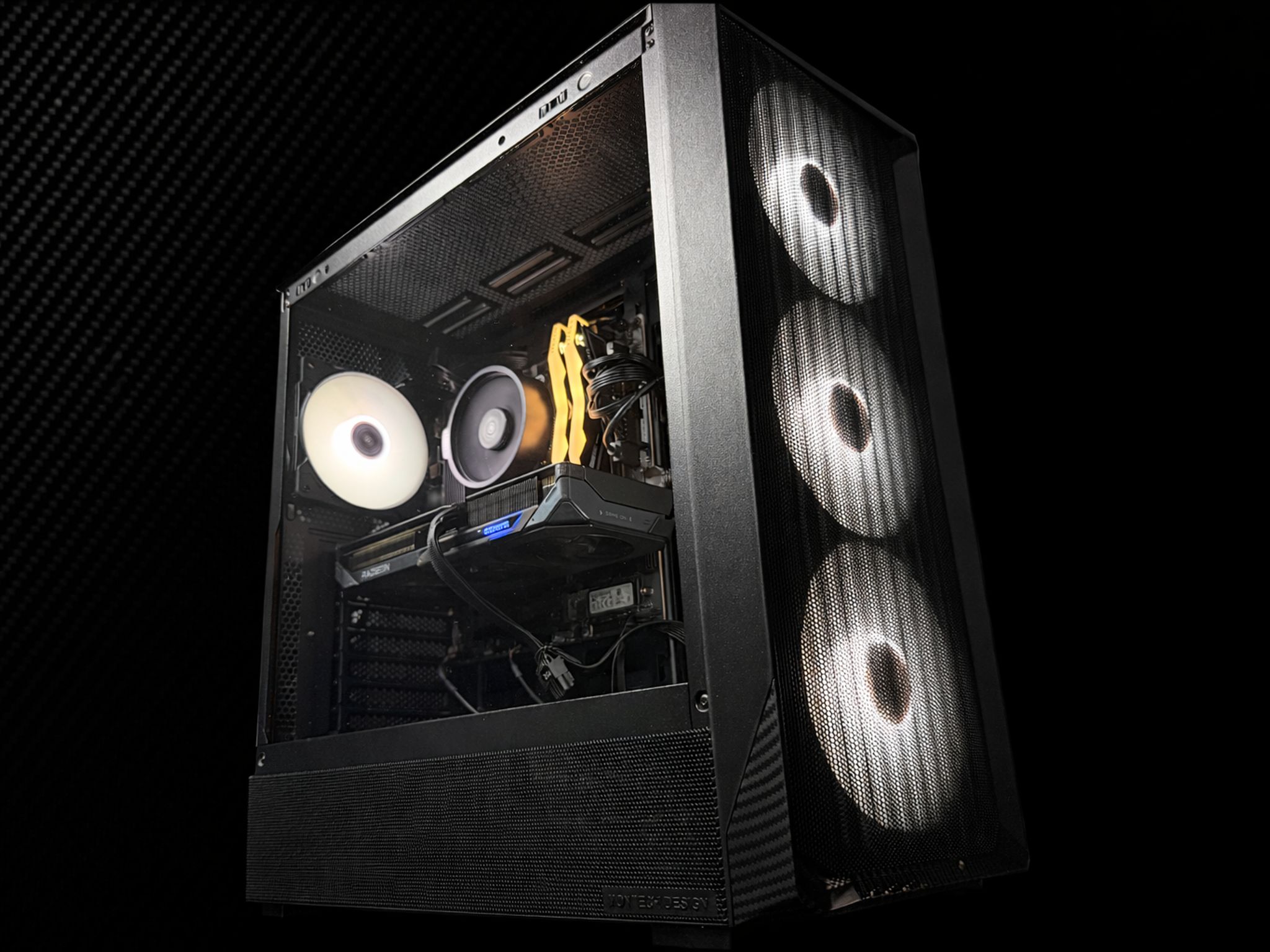 🖤⚡ CARBON 96 ⚡🖤Ryzen 5 9600X| RX 9060 XT | 16 GB DDR5| 1.25 TB NVMe| 650W PSU
