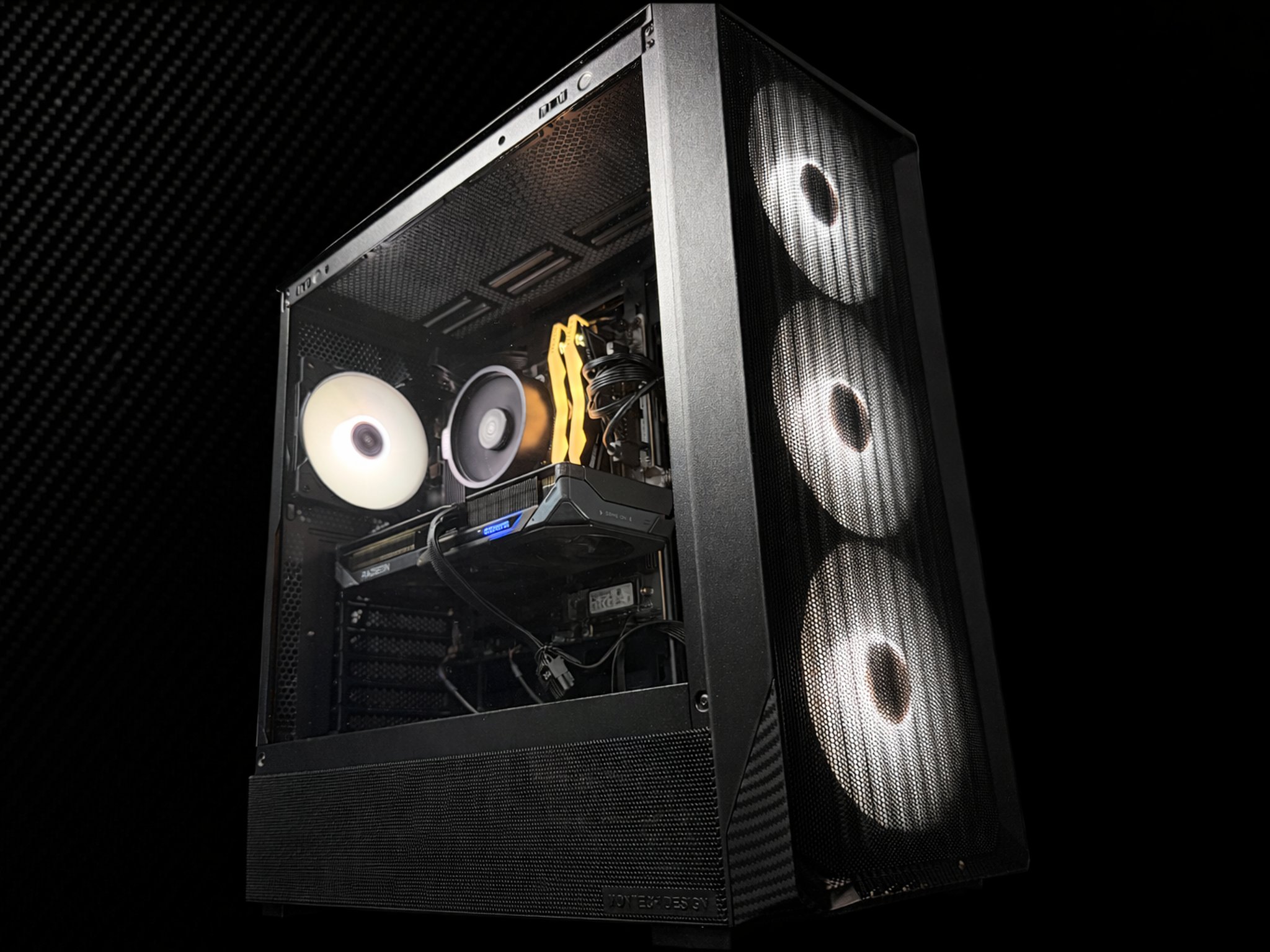 🖤⚡ CARBON 96 ⚡🖤Ryzen 5 9600X| RX 9060 XT | 16 GB DDR5| 1.25 TB NVMe| 650W PSU