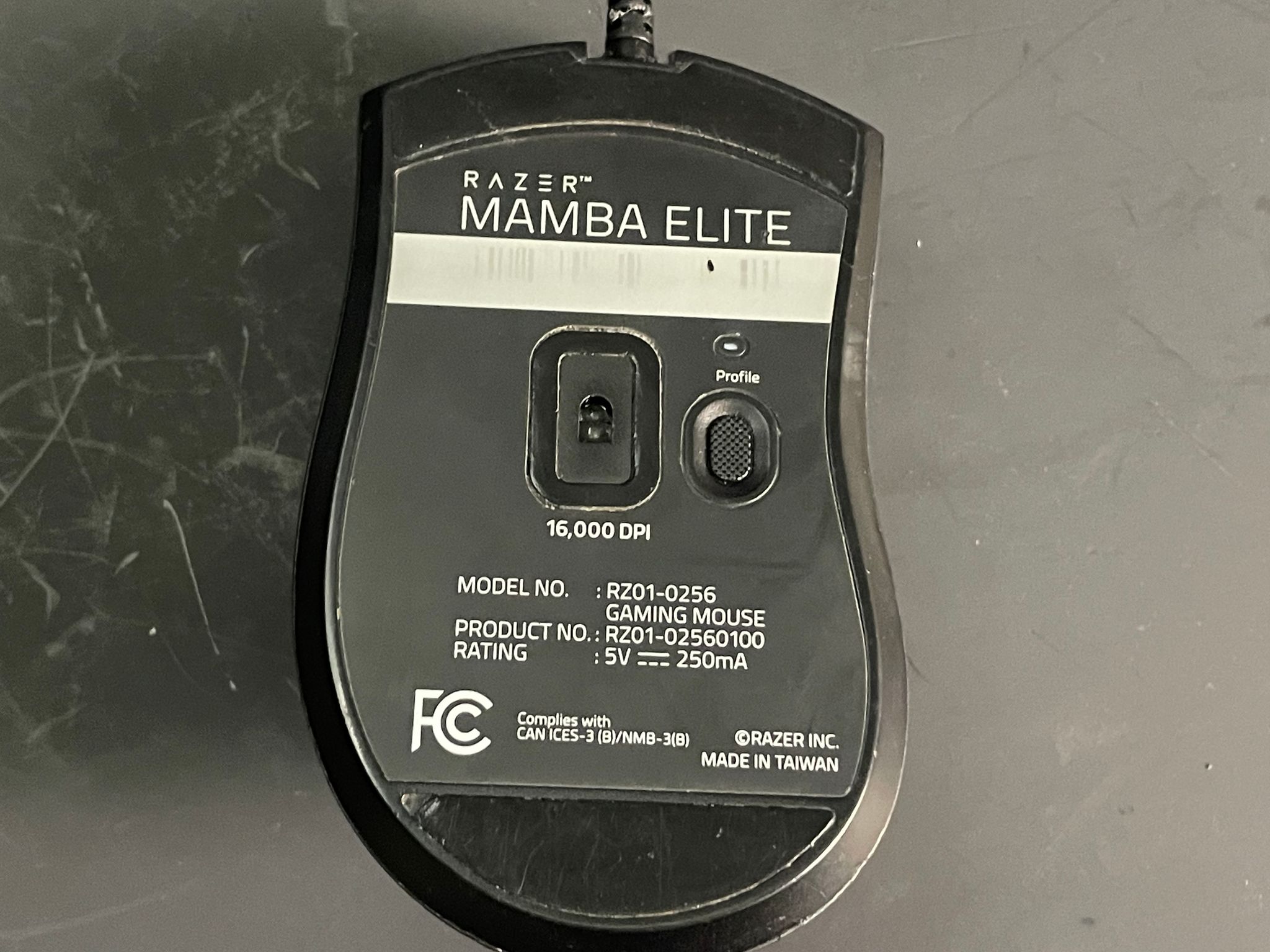 Razer Mamba Elite RZ01-02560100-R3M1 Wired Wired Gaming Mouse Black | Free Shipping