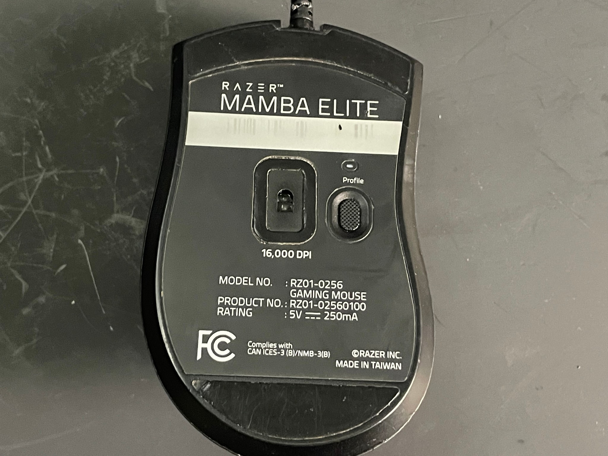Razer Mamba Elite RZ01-02560100-R3M1 Wired Wired Gaming Mouse Black | Free Shipping