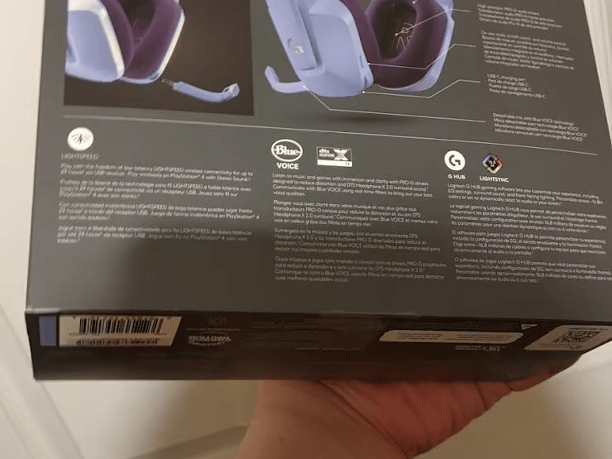 BNIB Logitech G733 Lightspeed Wireless Gaming Headset, Lilac