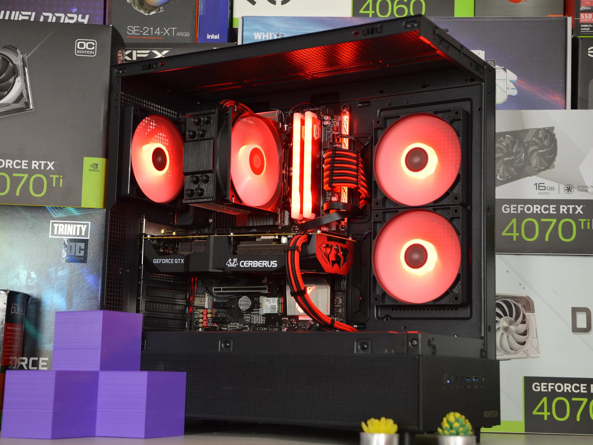 🔴🐺| GTX 1070Ti 8GB | INTEL i7 8700k | 16GB DDR4 RAM | 1TB NVME SSD | Crimson Cerberus |