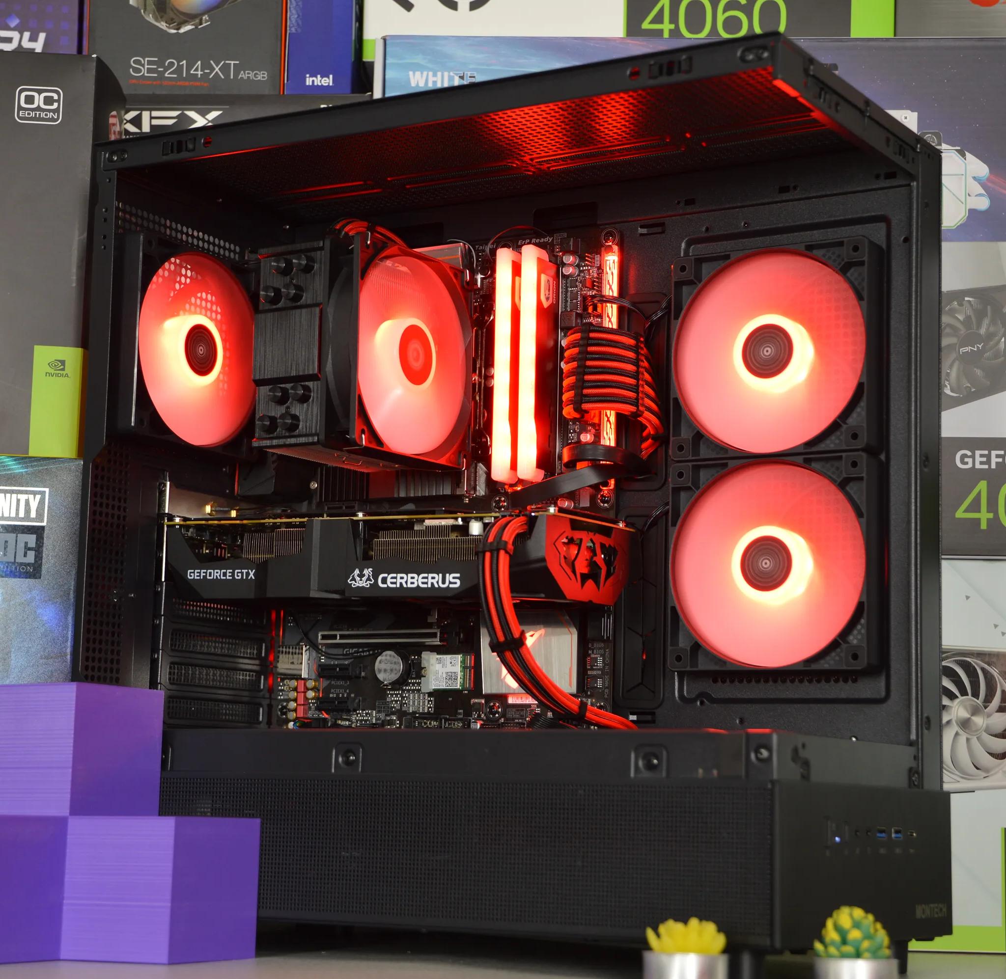 🔴🐺| GTX 1070Ti 8GB | INTEL i7 8700k | 16GB DDR4 RAM | 1TB NVME SSD | Crimson Cerberus |