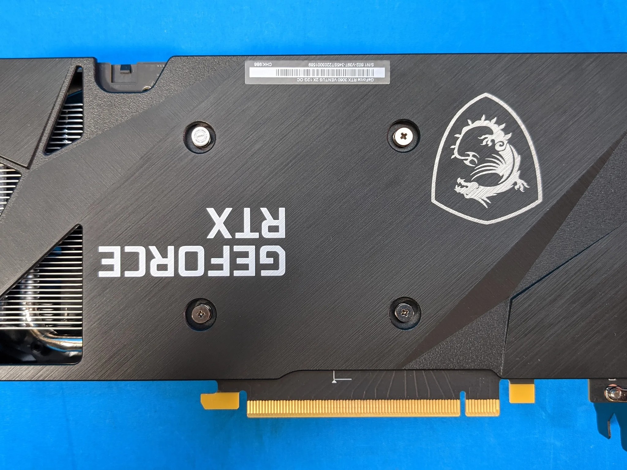 MSI NVIDIA GeForce RTX 3060 Ventus 2X 12G OC 12GB GDDR6 PCIe 4.0 x16 Desktop GPU MS-V397 VER: 1.0