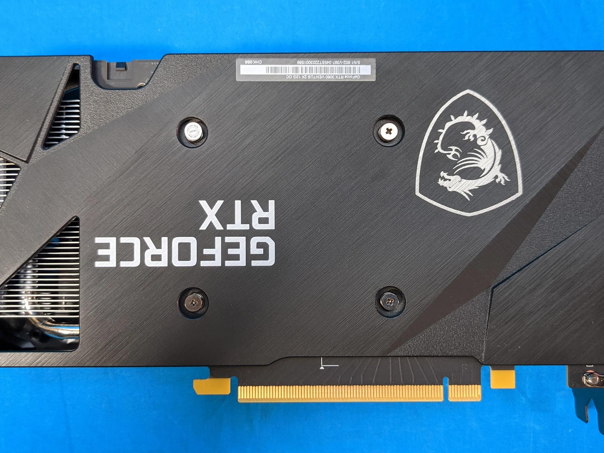 MSI NVIDIA GeForce RTX 3060 Ventus 2X 12G OC 12GB GDDR6 PCIe 4.0 x16 Desktop GPU MS-V397 VER: 1.0