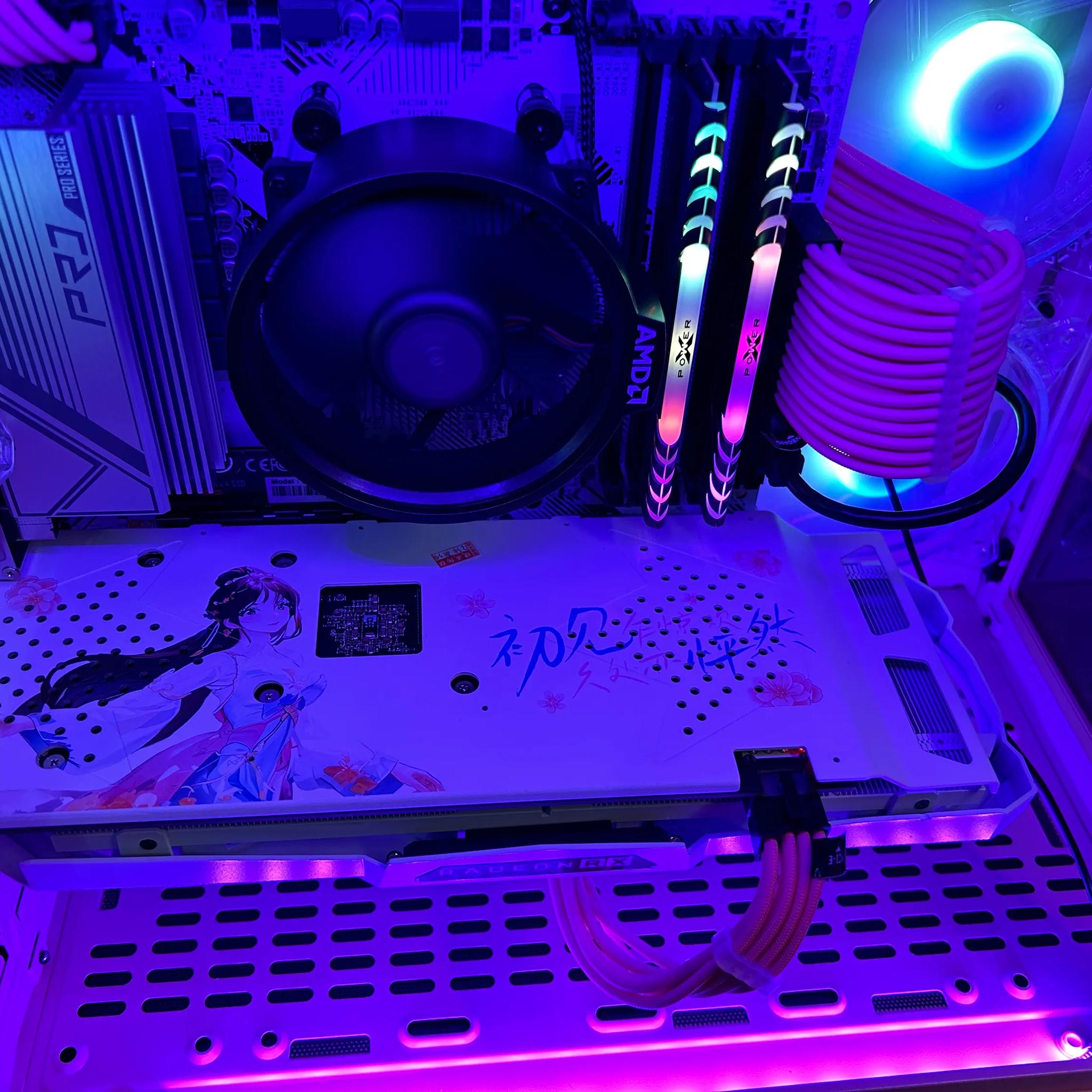 AMD "Anime" Pink and White Theme CYBER MONDAY SALE