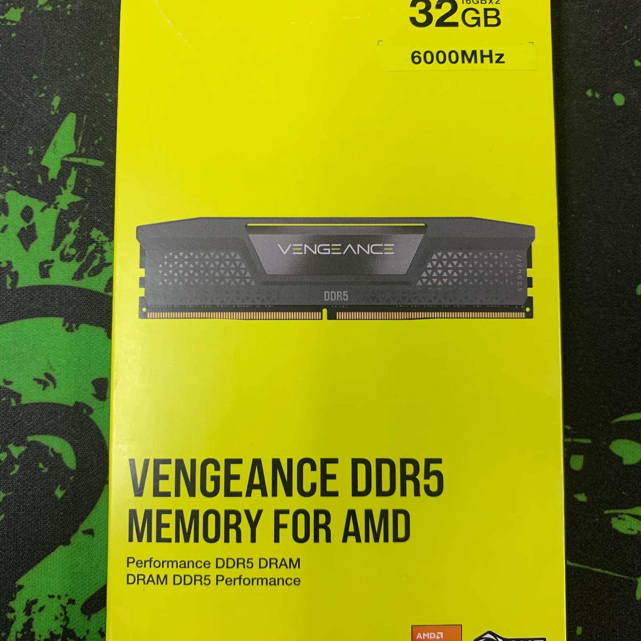 CORSAIR Vengeance DDR5 RAM 32GB (2x16GB) 6000MHz CL30 AMD Expo