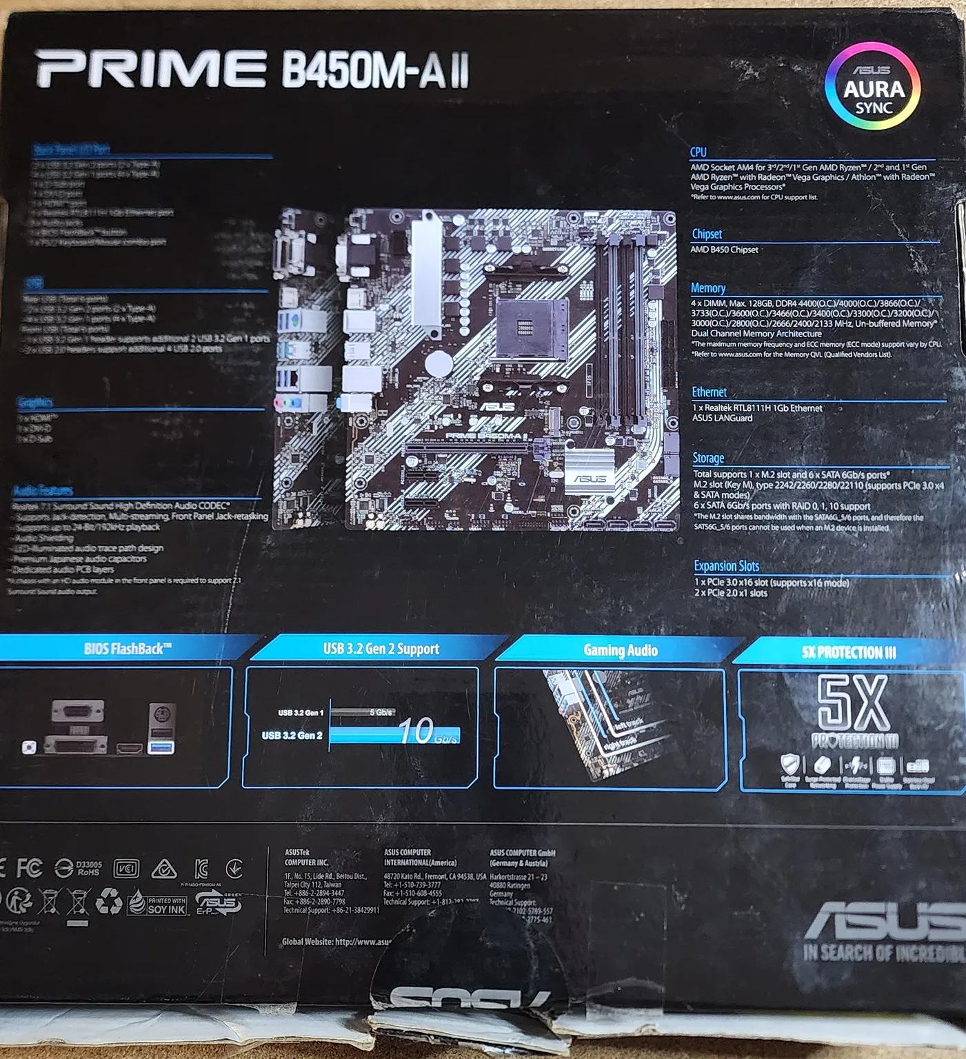 Asus Prime B450M-A II