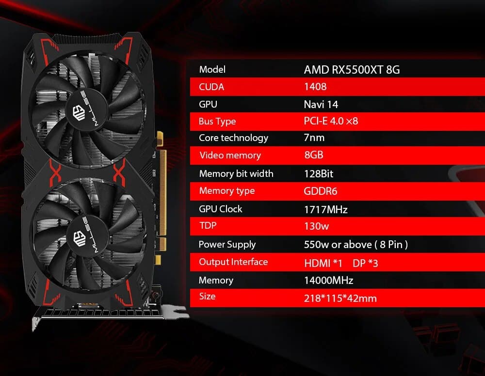 MLLSE RX 5500 XT (8 GB) faster then RX580