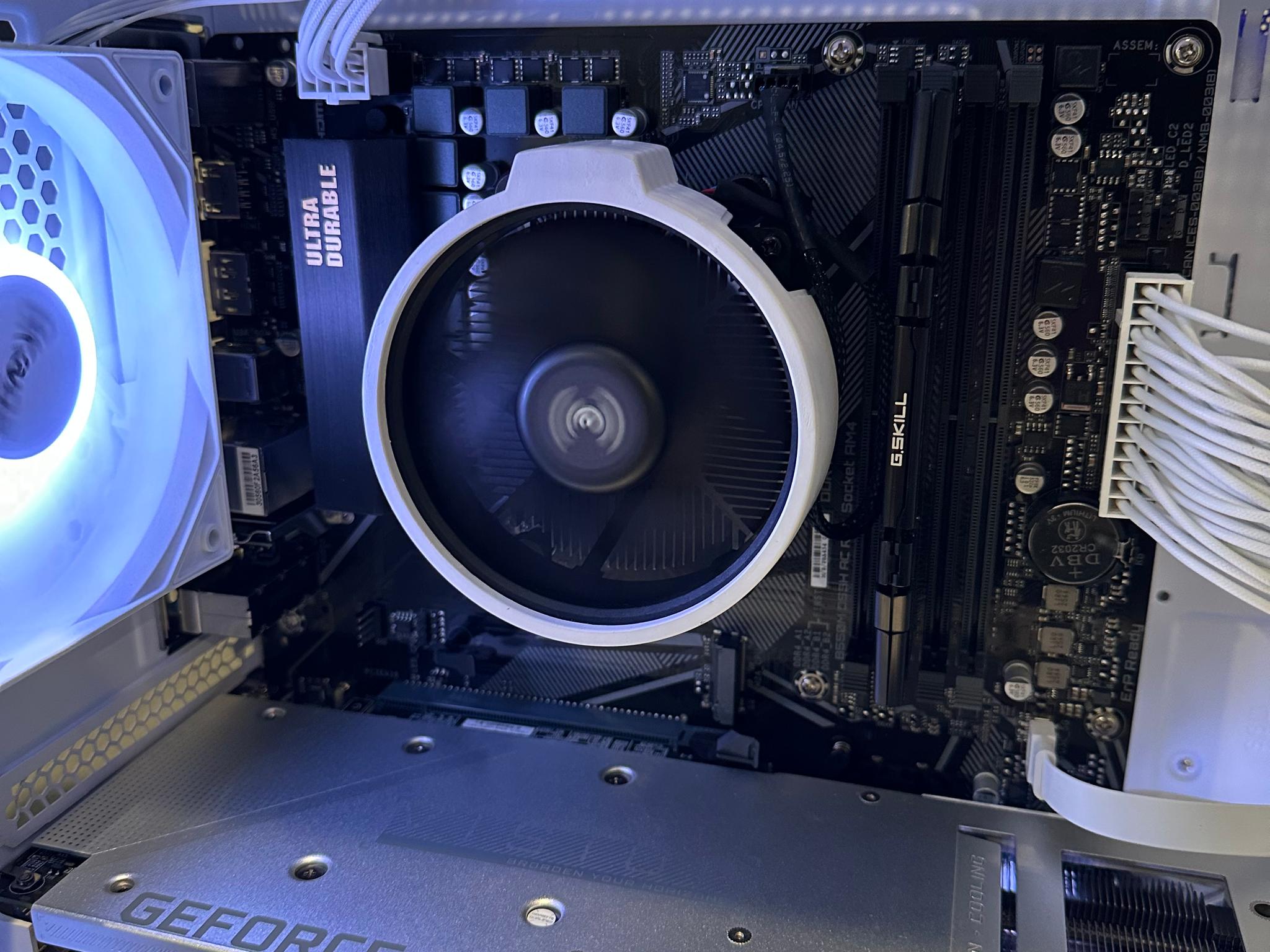 Custom White RGB Gaming PC | RTX 3060 Ti Vision OC | Ryzen 5 5500 | 16GB DDR4 | WiFi