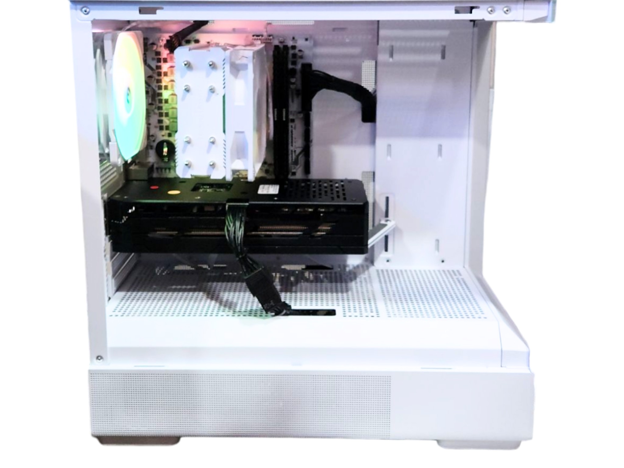 🎨Canvas🖼: RTX 3070 | Ryzen 5 5600 | 32GB DDR4 RAM | 1TB SSD | 1 RGB Fan | White Gaming PC