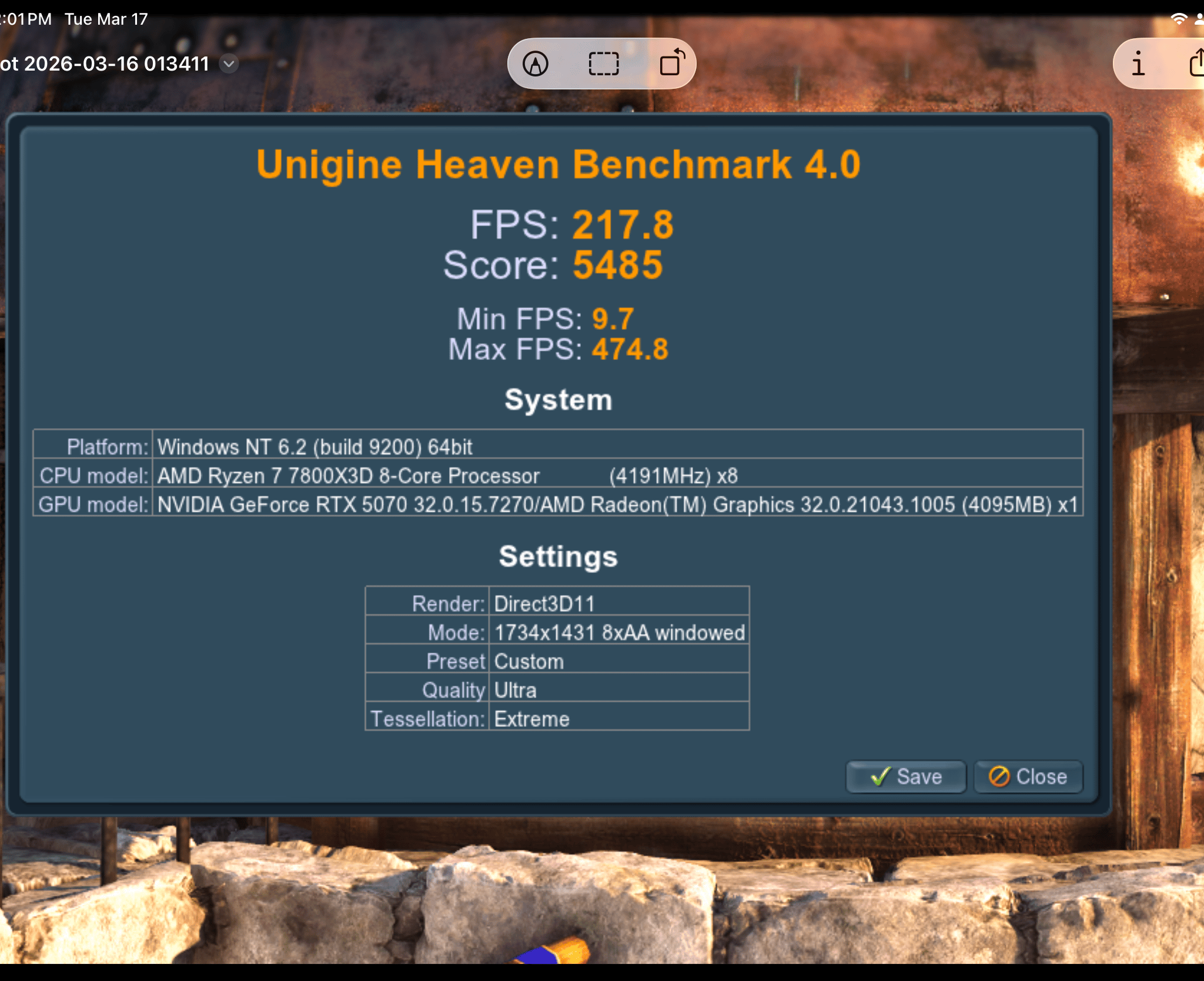 7800X3D / 5070 Gigabyte / Lian Li O11D Mini