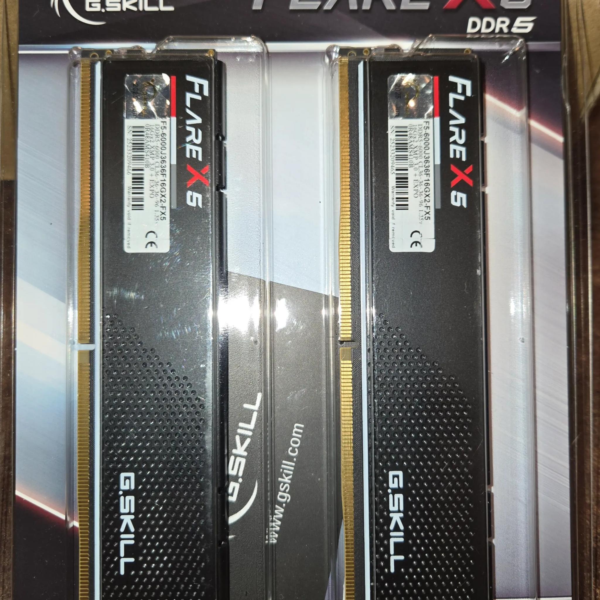 G.Skill Flare X5 Series 32GB (2 x 16GB) DDR5-6000